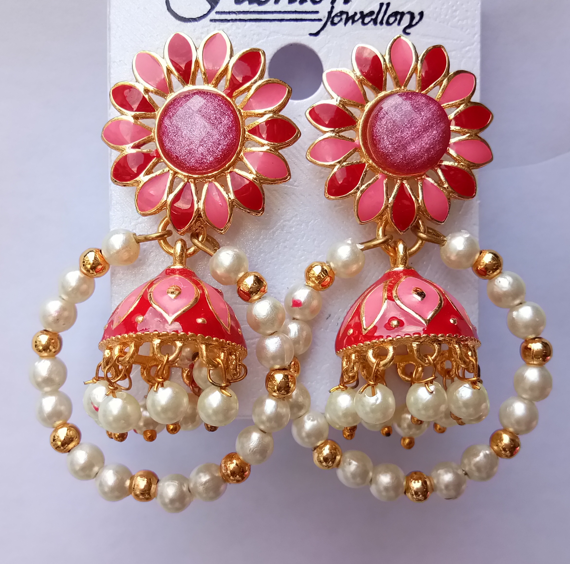 LG/RD ASVI/8667/DK  ANT TOPS+BAALI SNG JHUMKI 521780