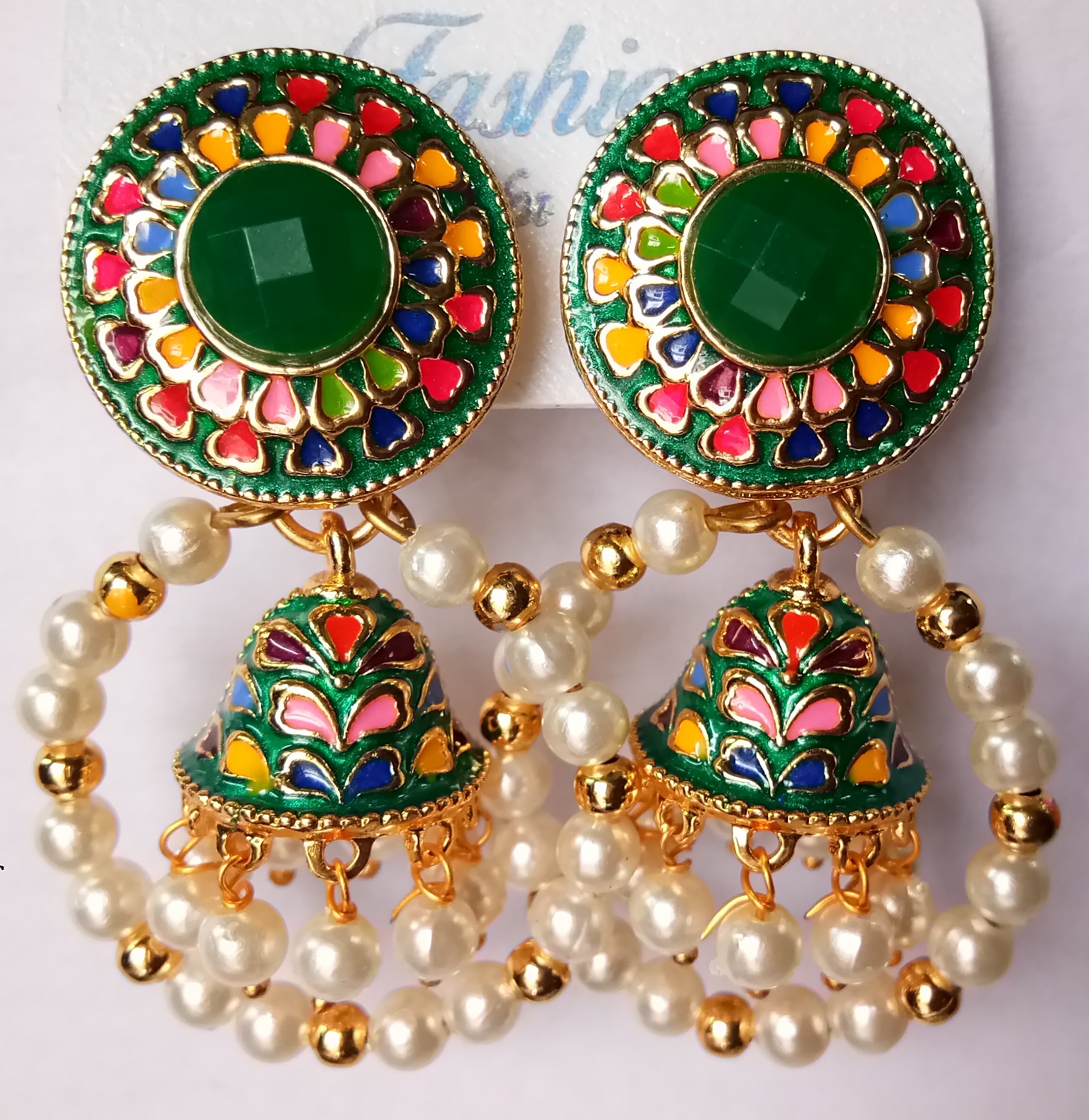 LG/RD ASVI/8667/DK ANT TOPS+BAALI SNG JHUMKI 521782