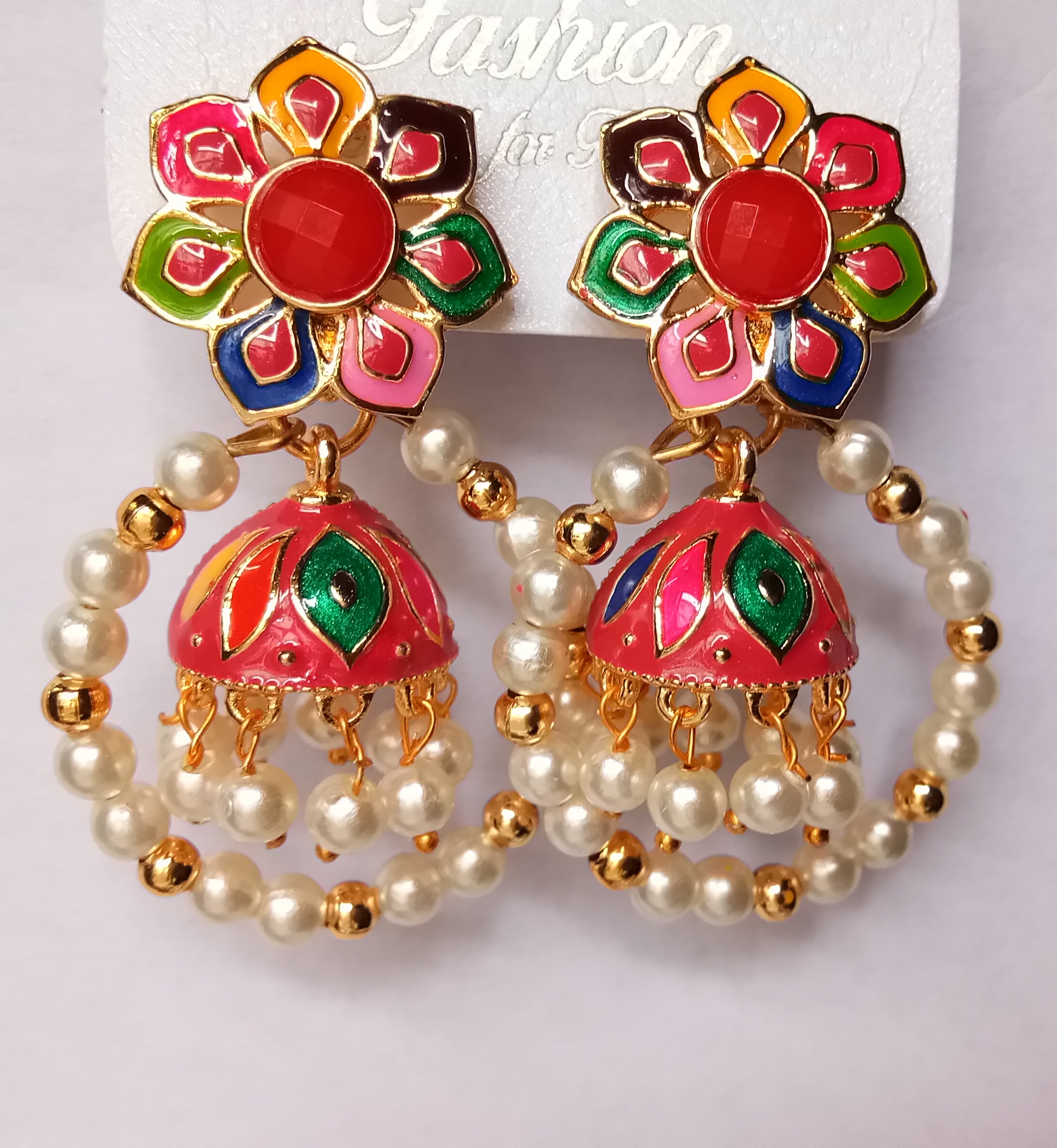 LG/RD ASVI ANT TOPS+BAALI SNG JHUMKI 521784