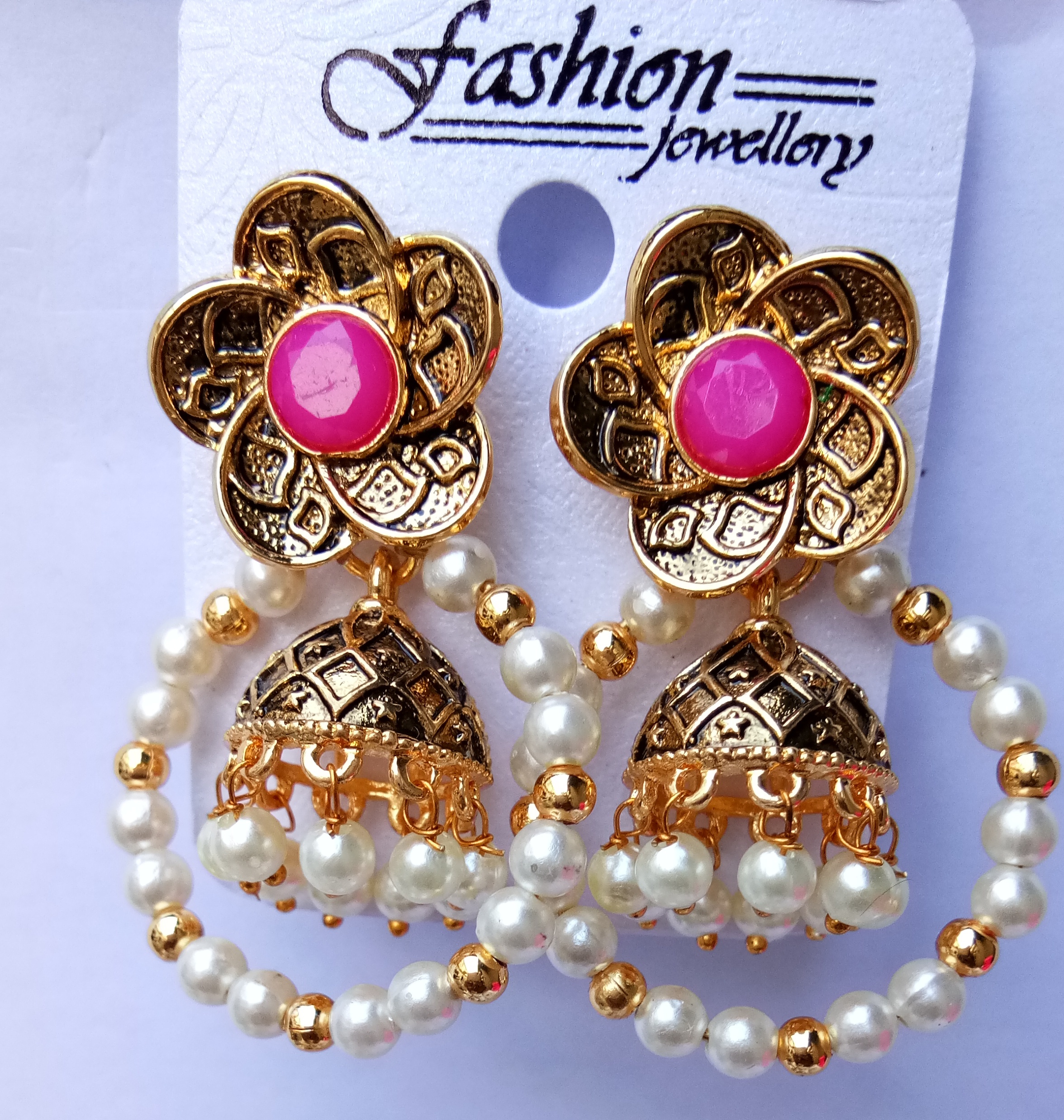 LG/RD ASVI ANT TOPS+BAALI SNG JHUMKI 521789