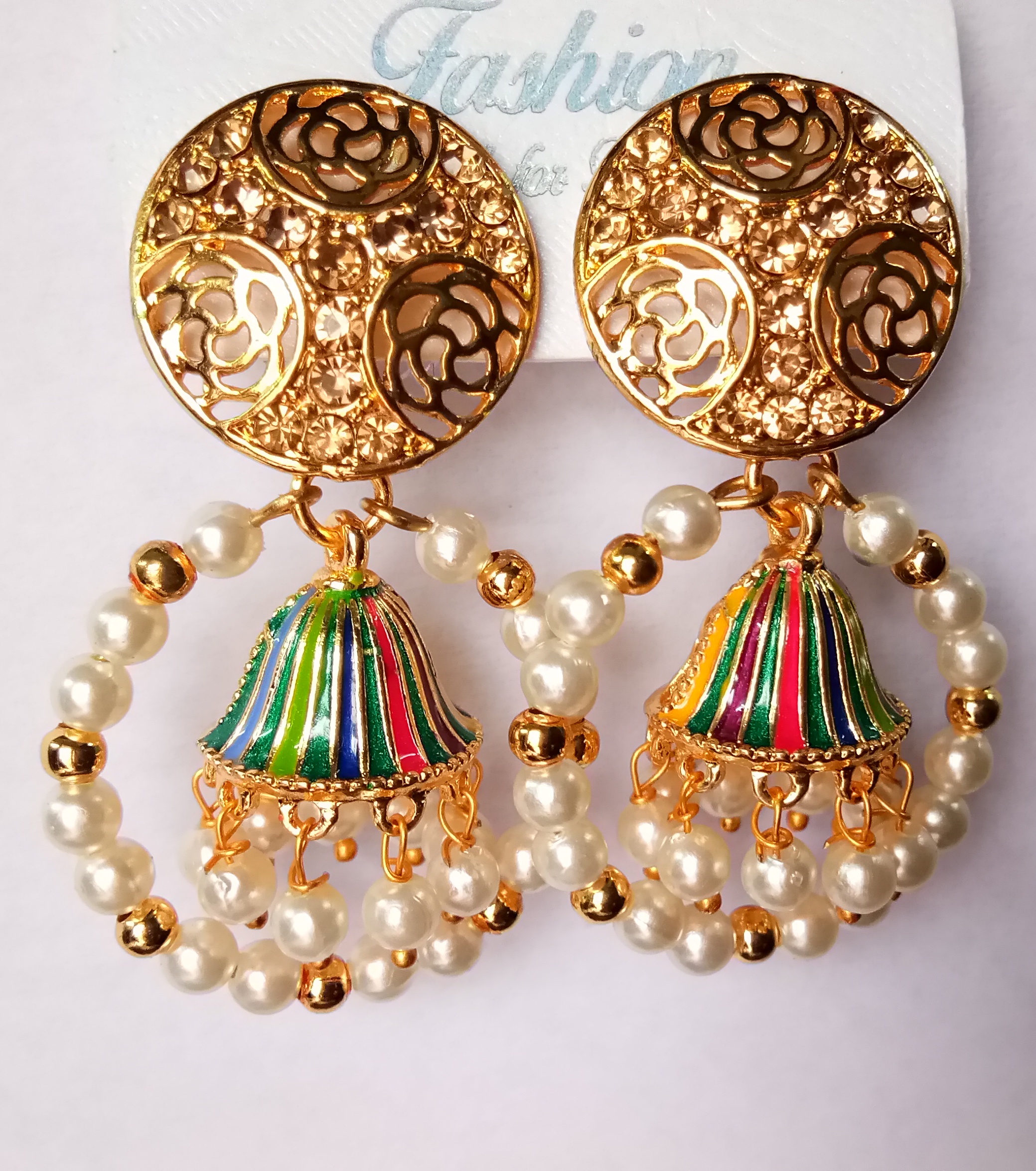 LG/RD REG ANT TOPS+BAALI SNG JHUMKI 521794