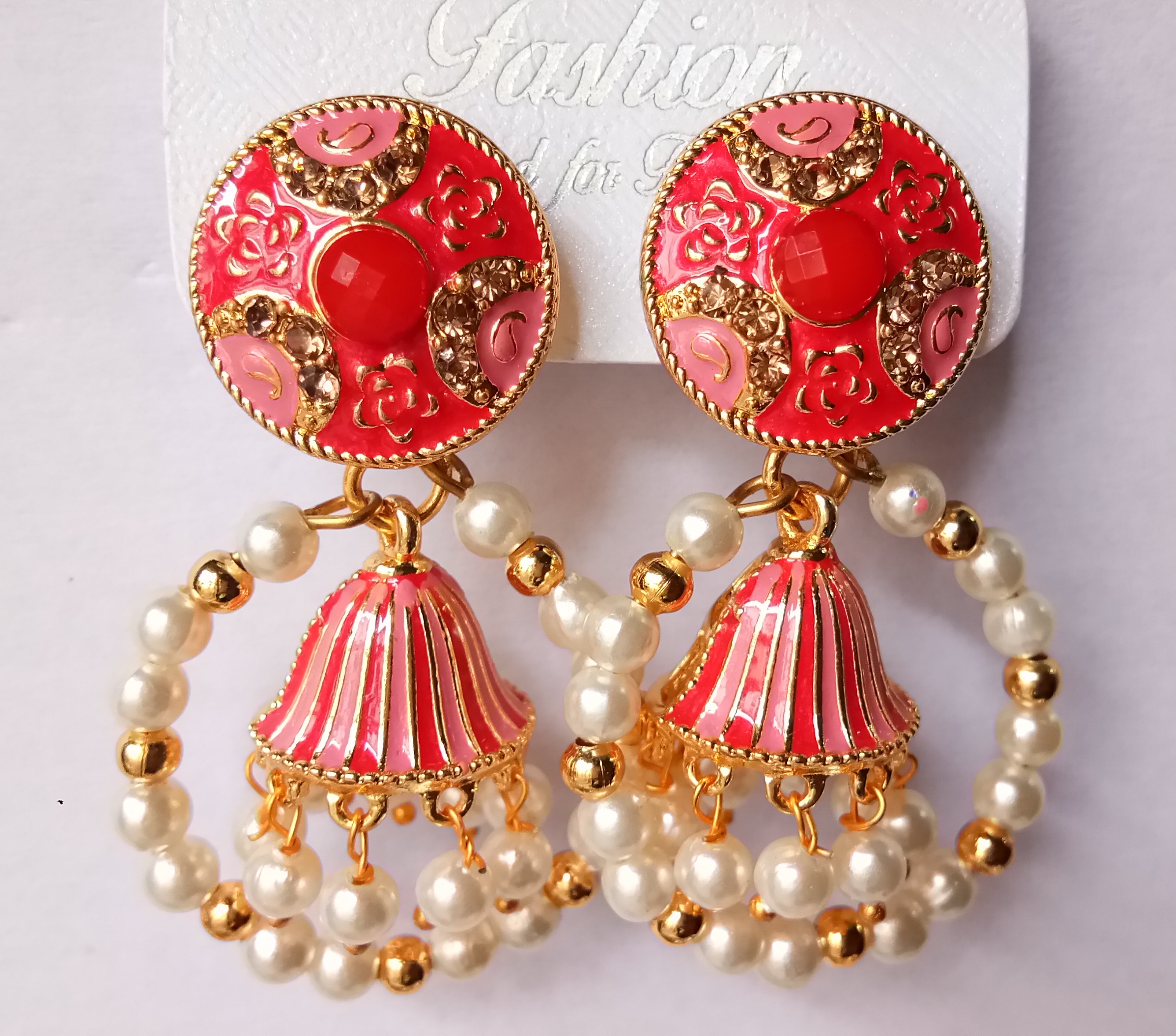 LG/RD ASVI ANT TOPS+BAALI SNG JHUMKI 521797