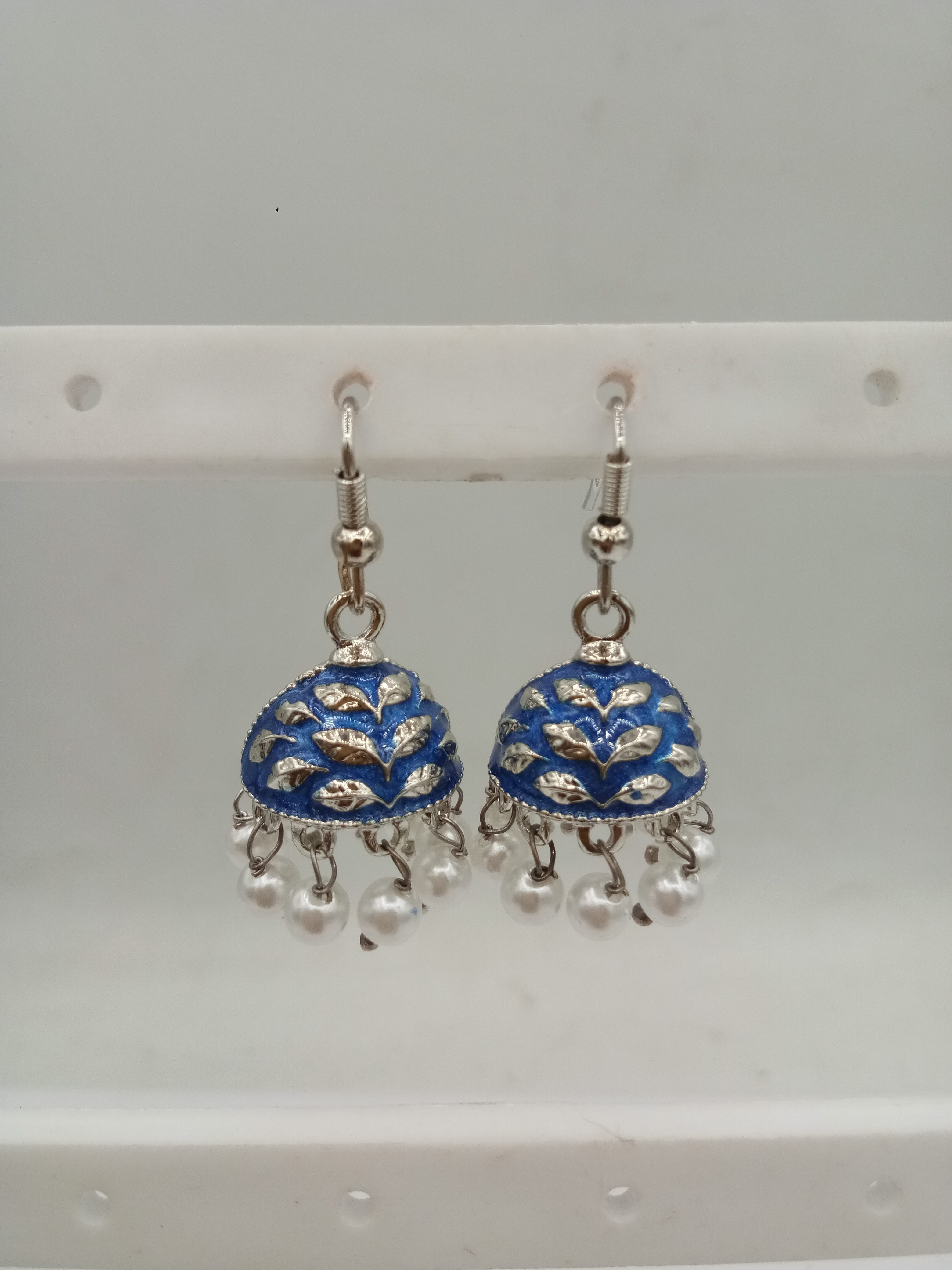 RD  ZARI MEENA AKDA LOOSE PACKING SMALL JHUMKI - 521950