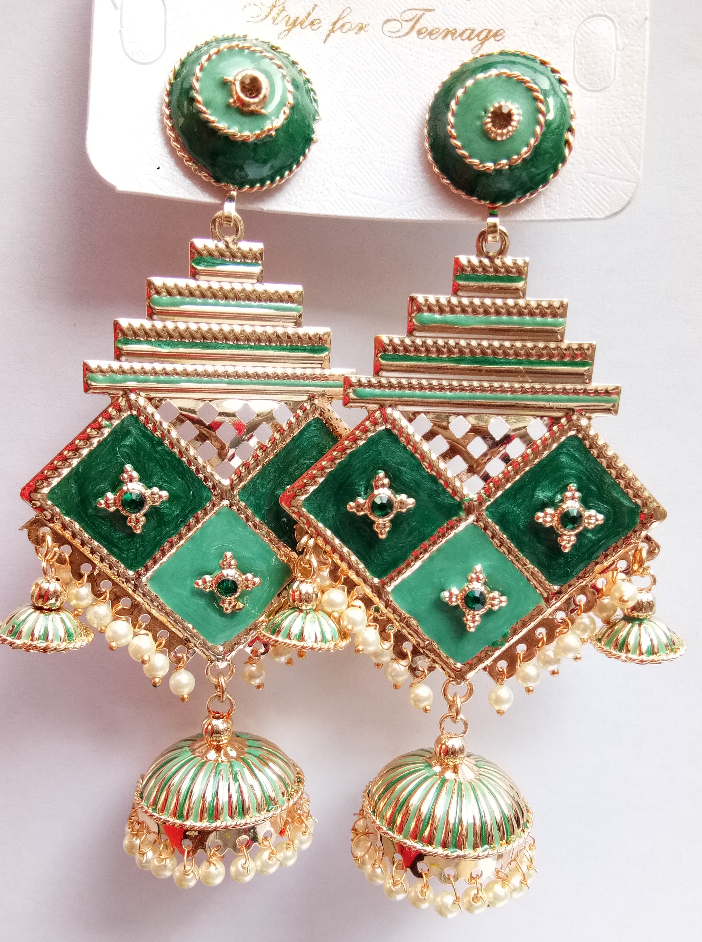 S RS  REG CMN 3 PART PATRA EARRING 522190