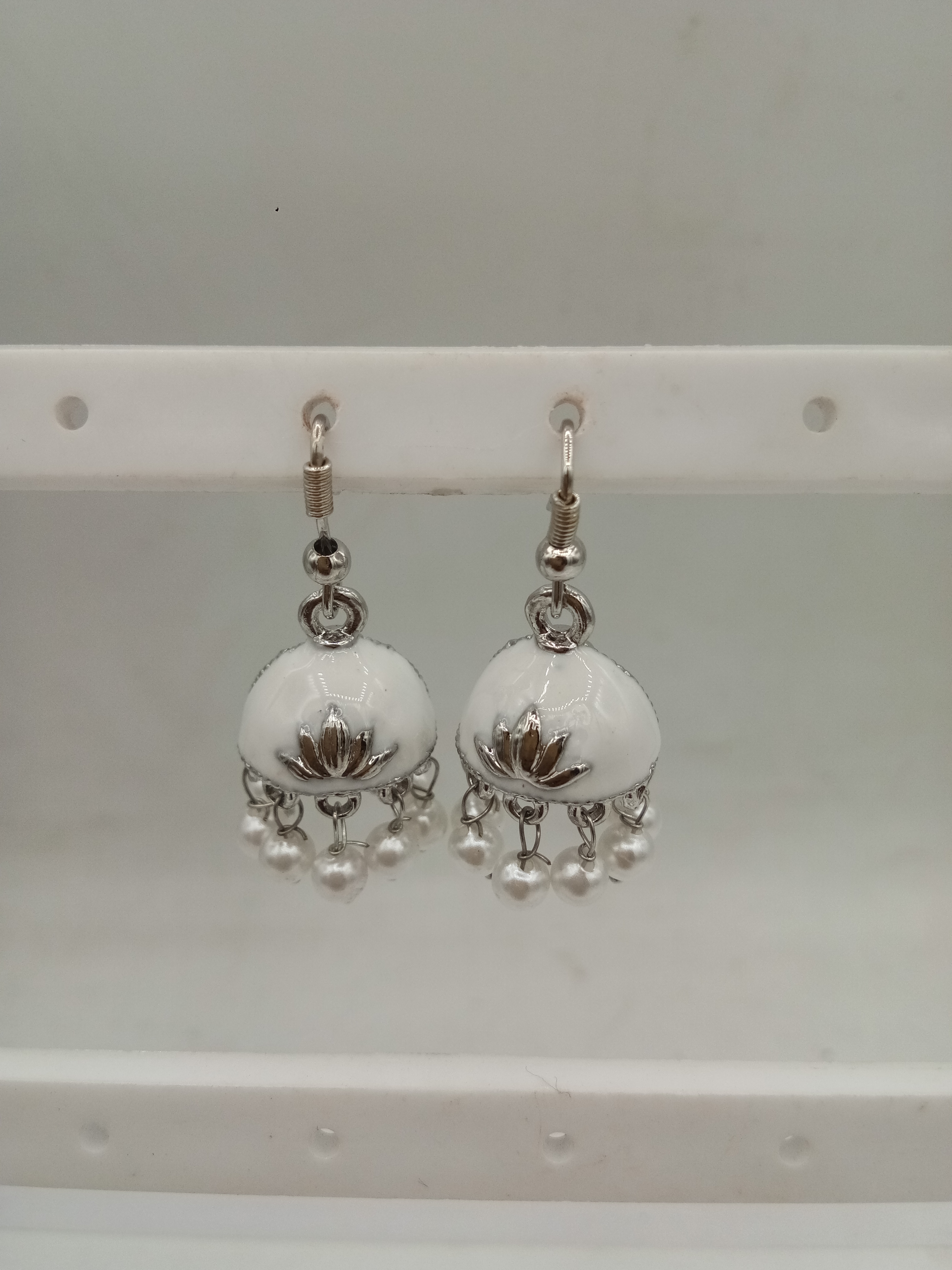 RD ZARI MEENA AKDA LOOSE PACKING SMALL JHUMKI - 522863