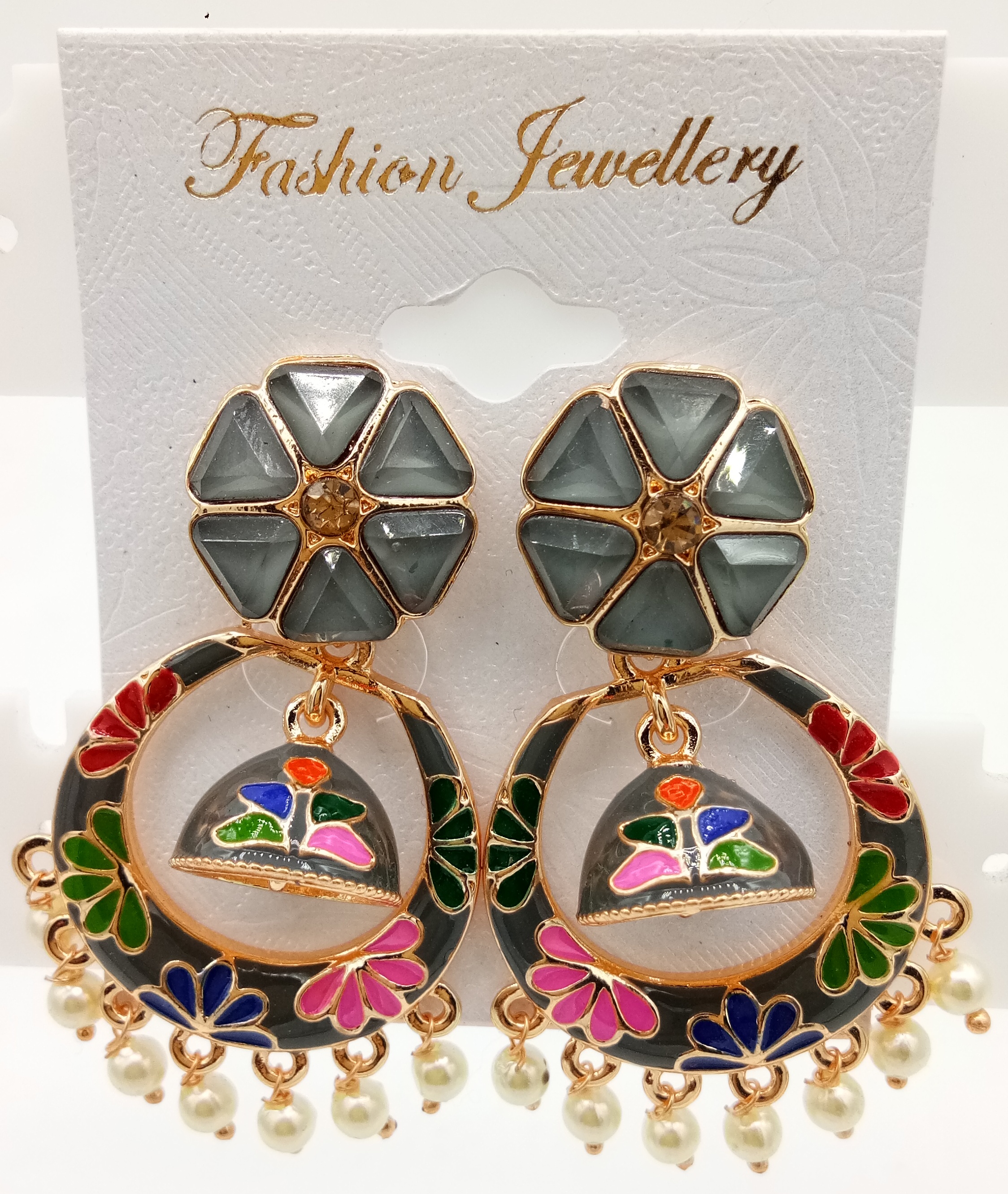 ROSE MULTI CMN ASSST + LCT STONE EARRINGS - 523159