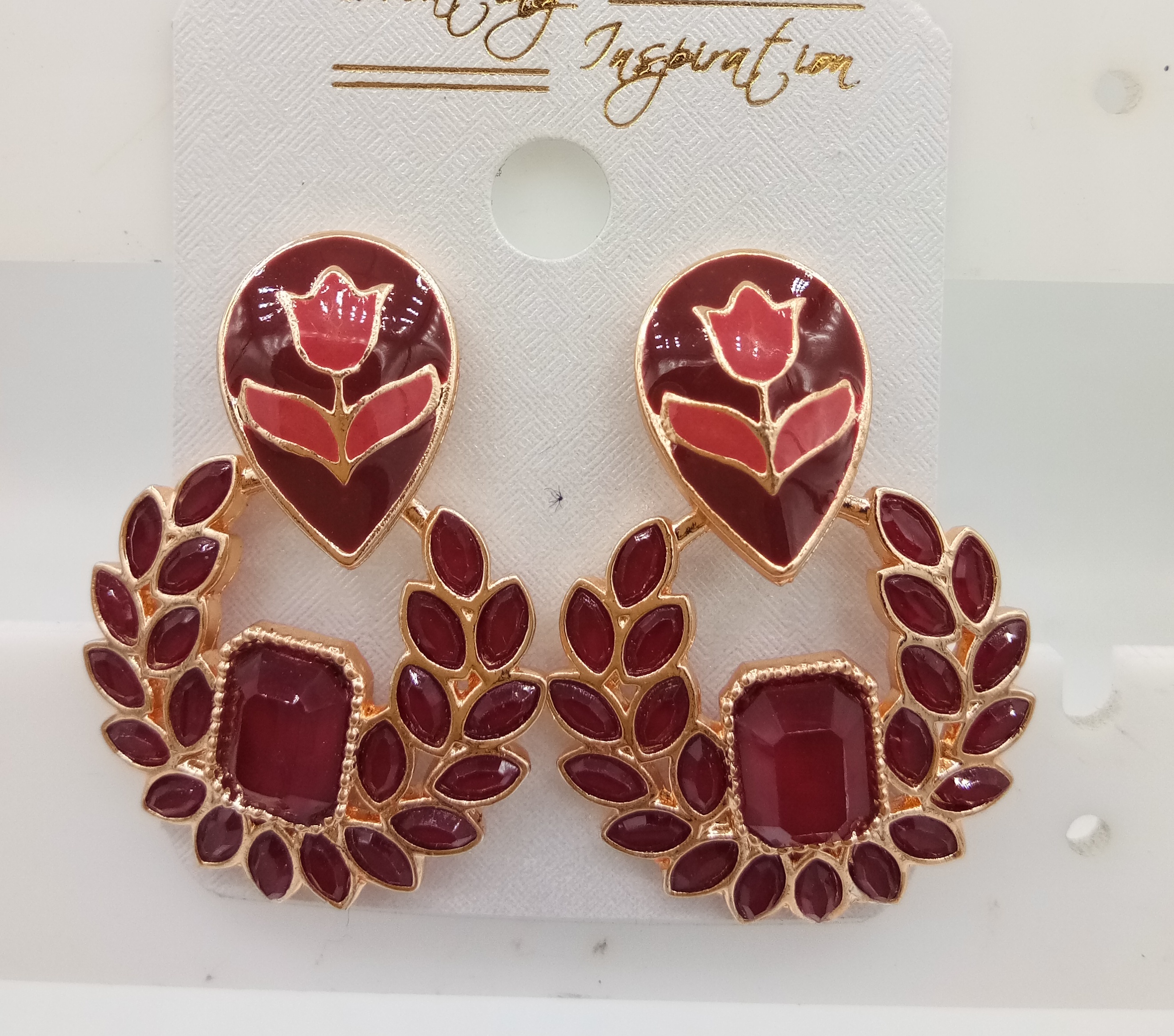 ROSE CMN + CLR ASSST EARRING - 523663