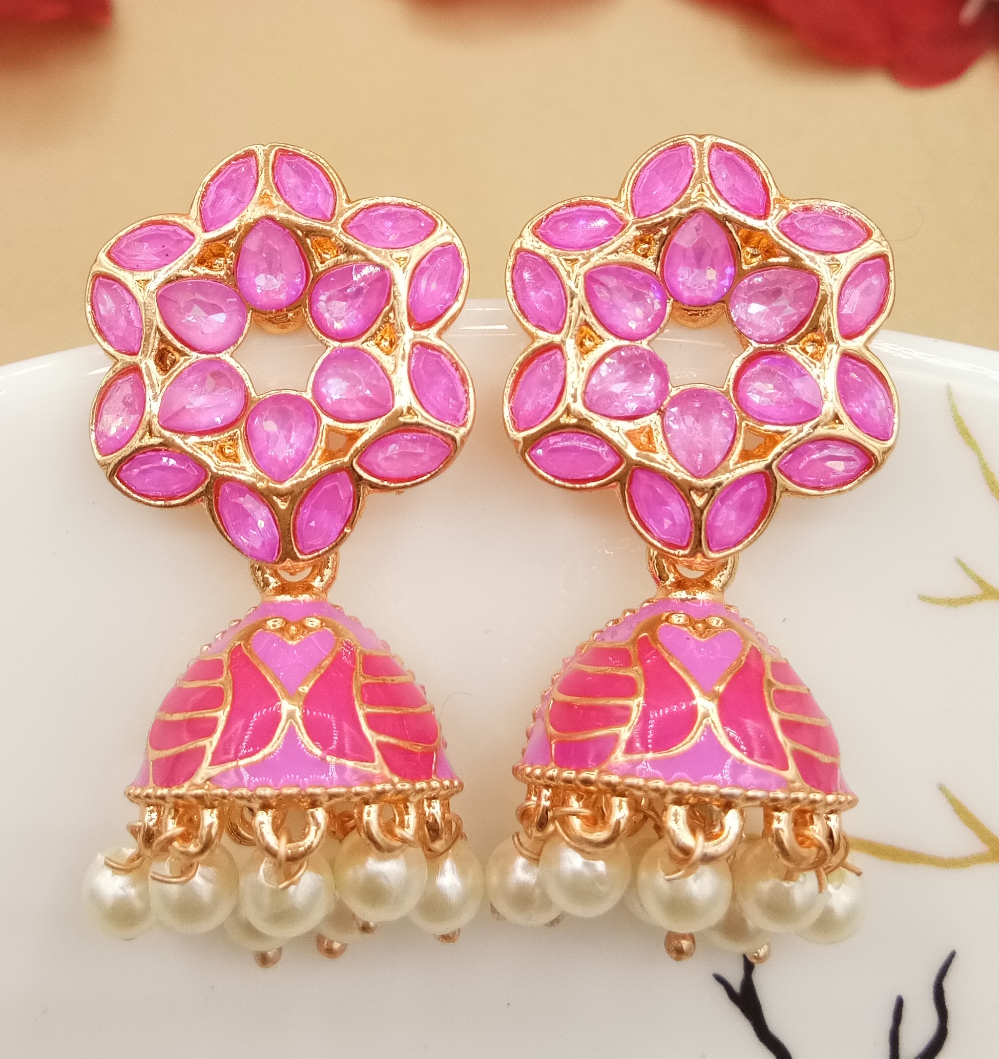 ROSE CMN + CLR ASSST JHUMKI - 523687