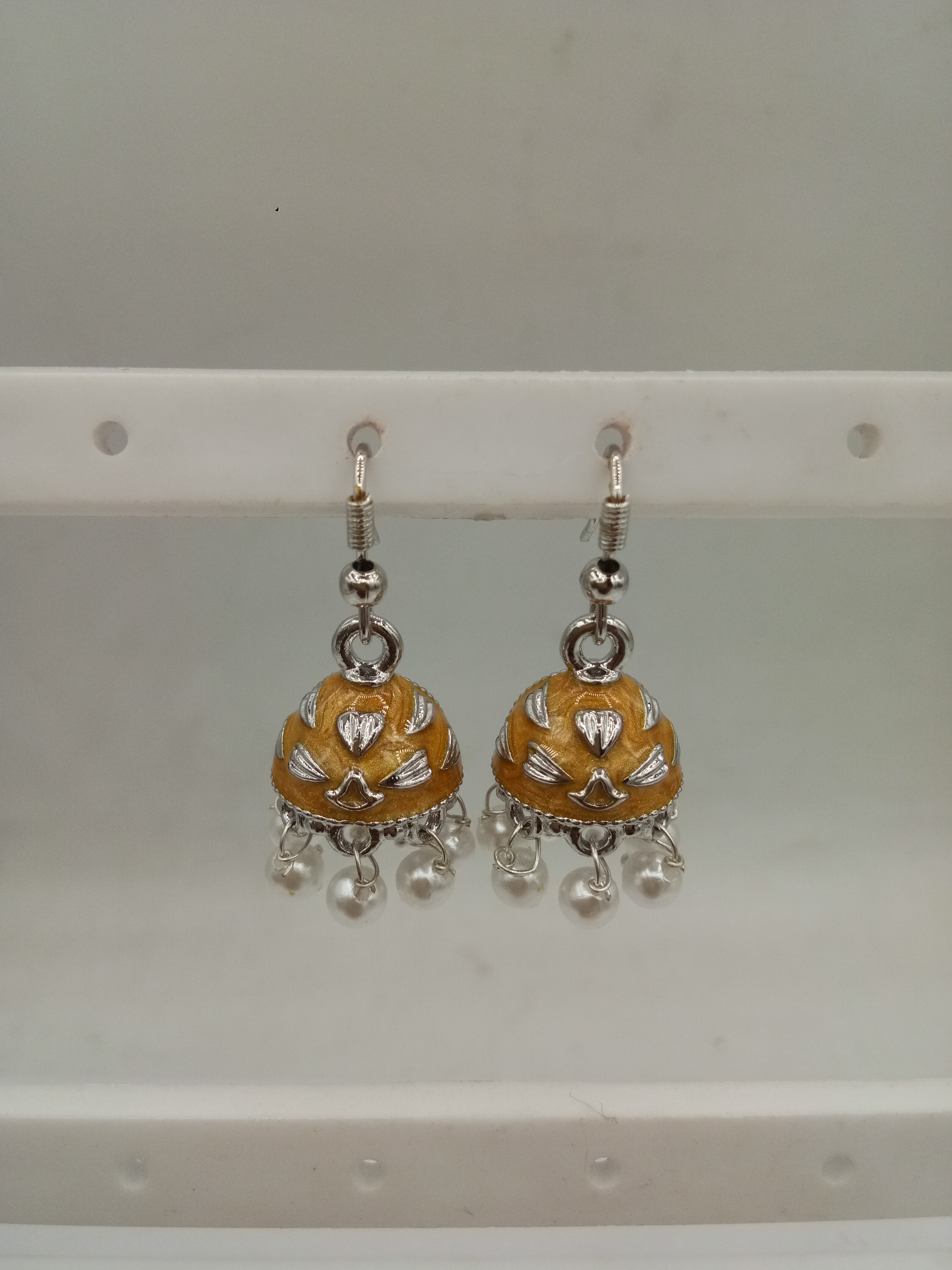 RD ZARI MEENA AKDA LOOSE PACKING SMALL JHUMKI - 523819