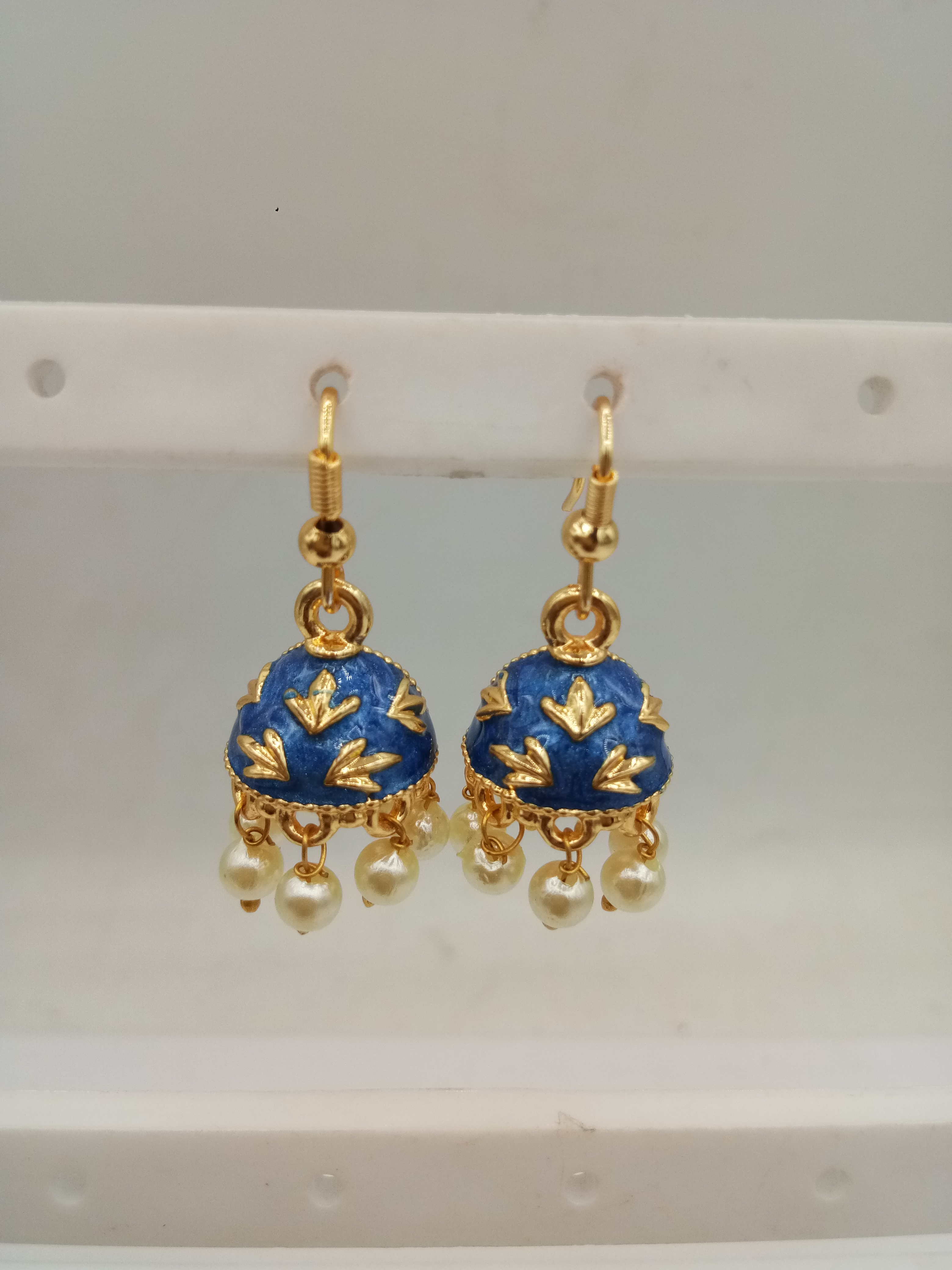 L.G ZARI MEENA AKDA LOOSE PACKING SMALL JHUMKI - 523824