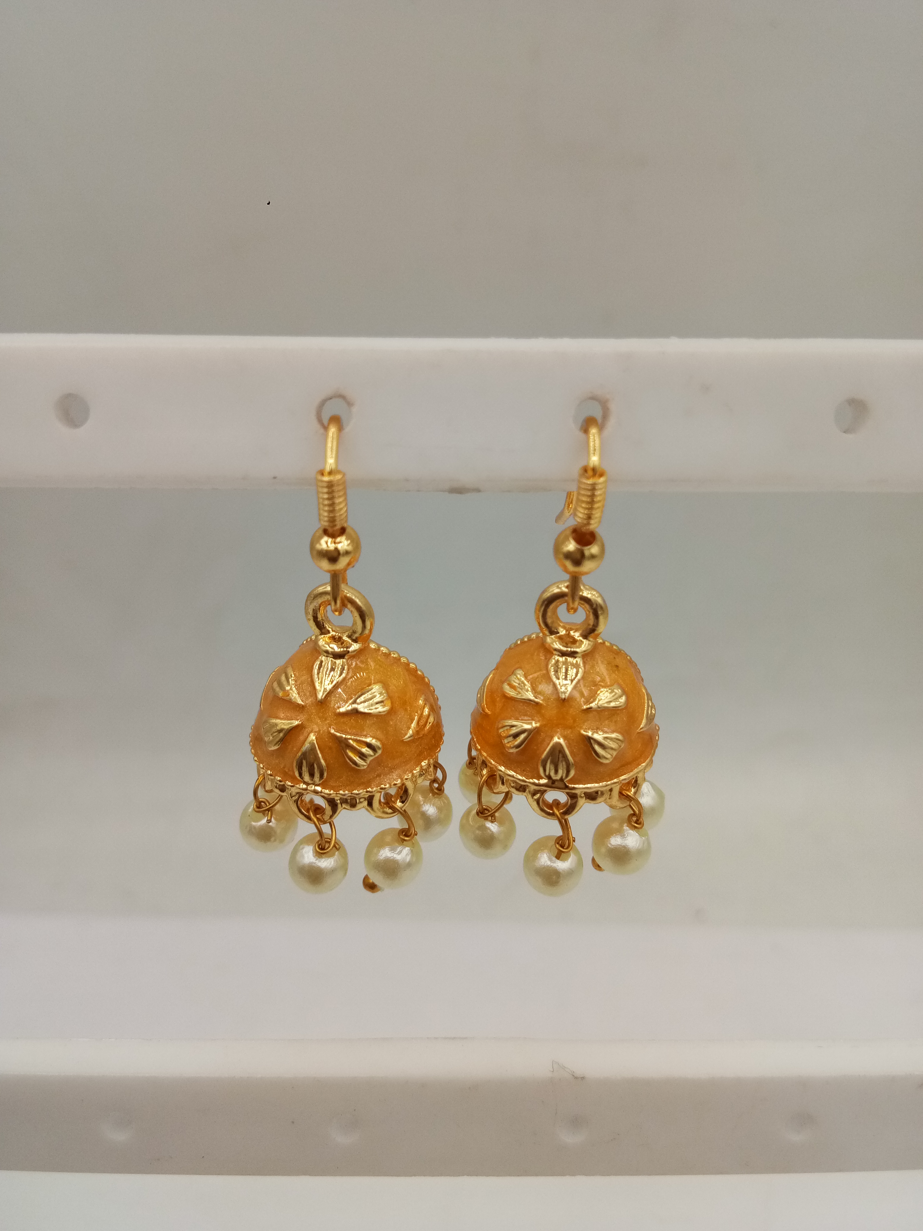 L.G ZARI MEENA AKDA LOOSE PACKING SMALL JHUMKI - 523825