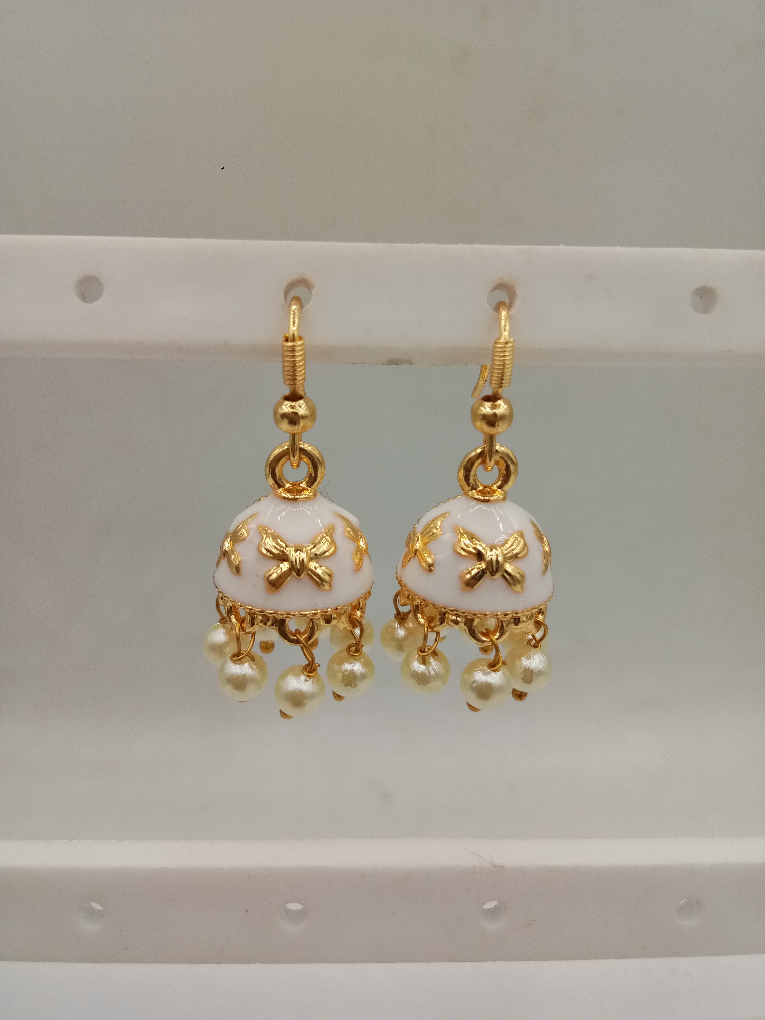 L.G ZARI MEENA AKDA LOOSE PACKING SMALL JHUMKI - 523827