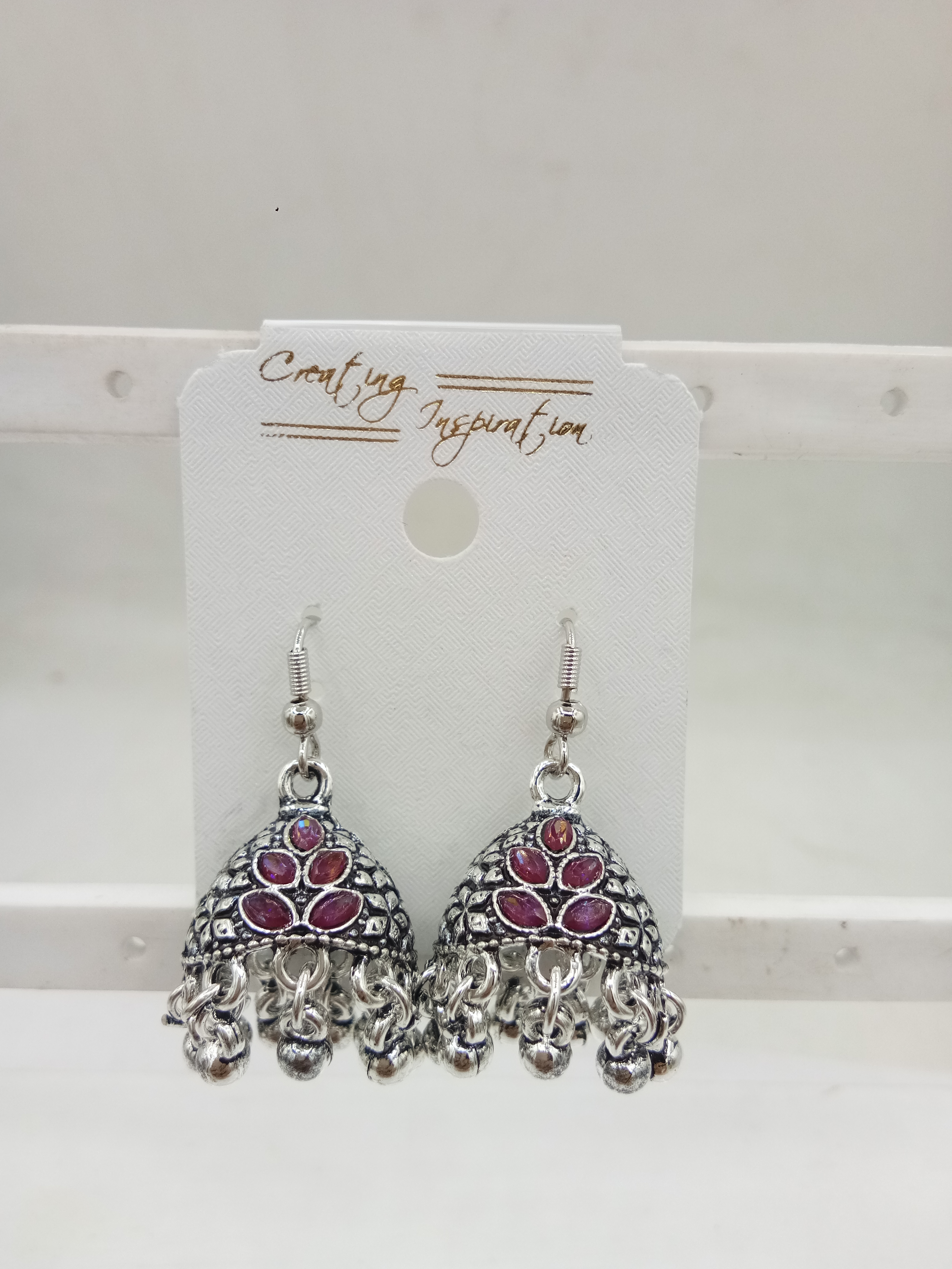 GERMAN SILVER AKDA CCHK JHUMKI - 525044