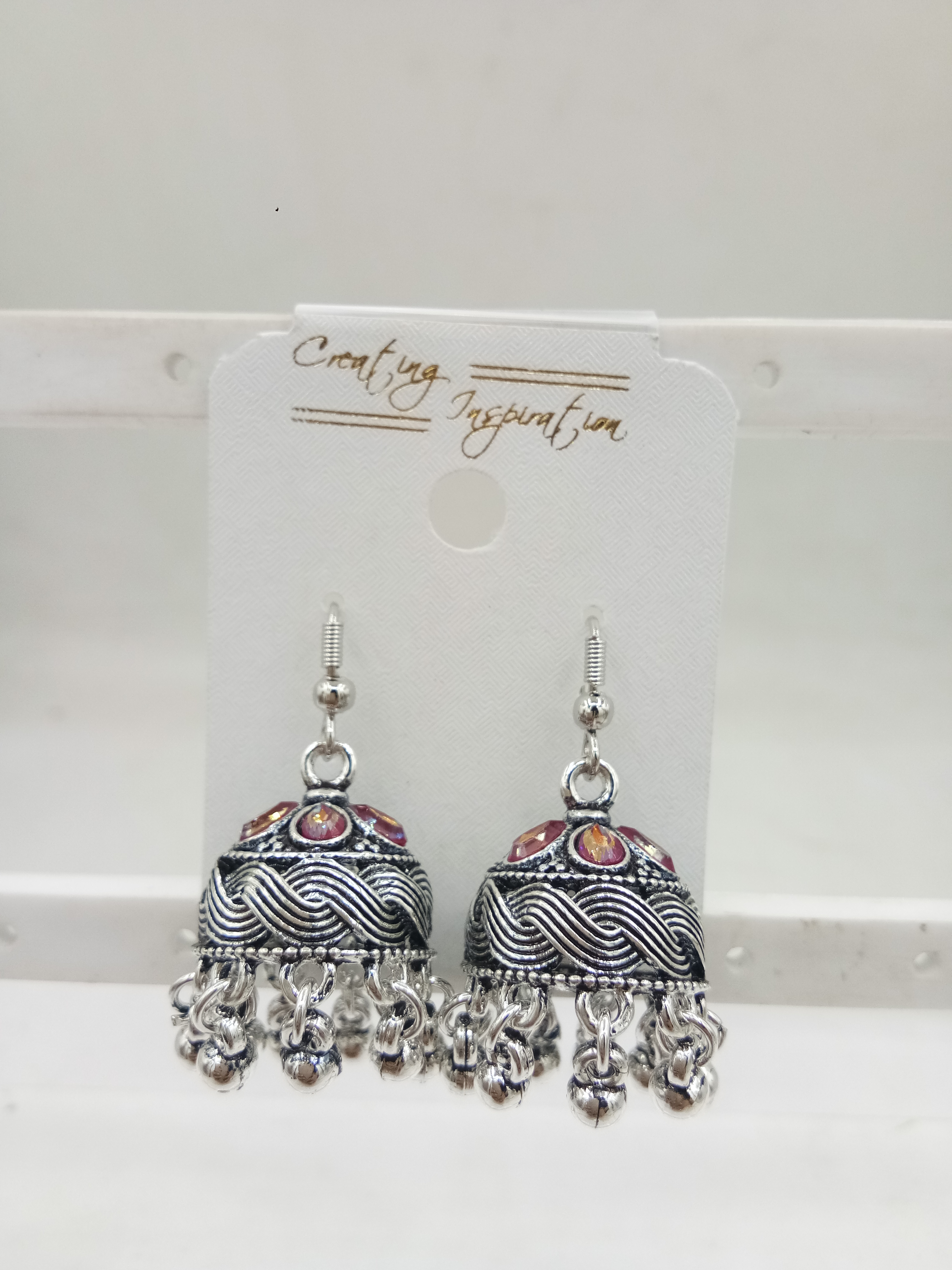 GERMAN SILVER AKDA CCHK JHUMKI - 525052