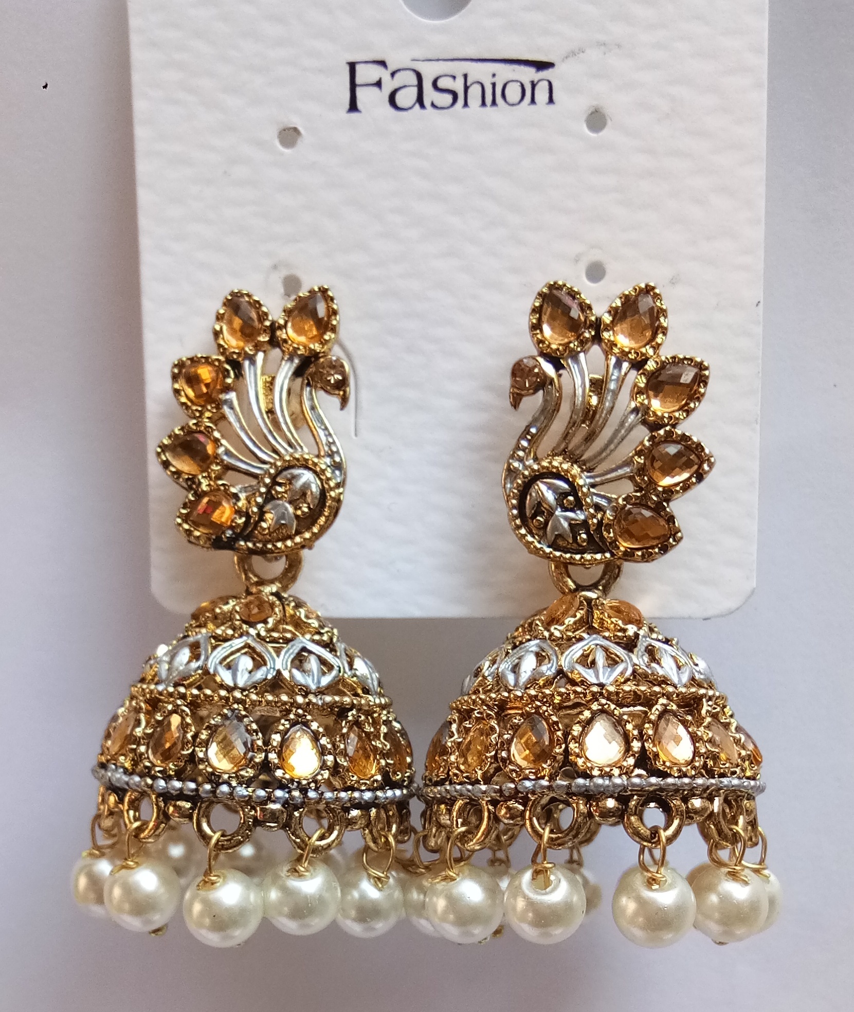 NEW ANT SILVER MEENA   JHUMKI 71481