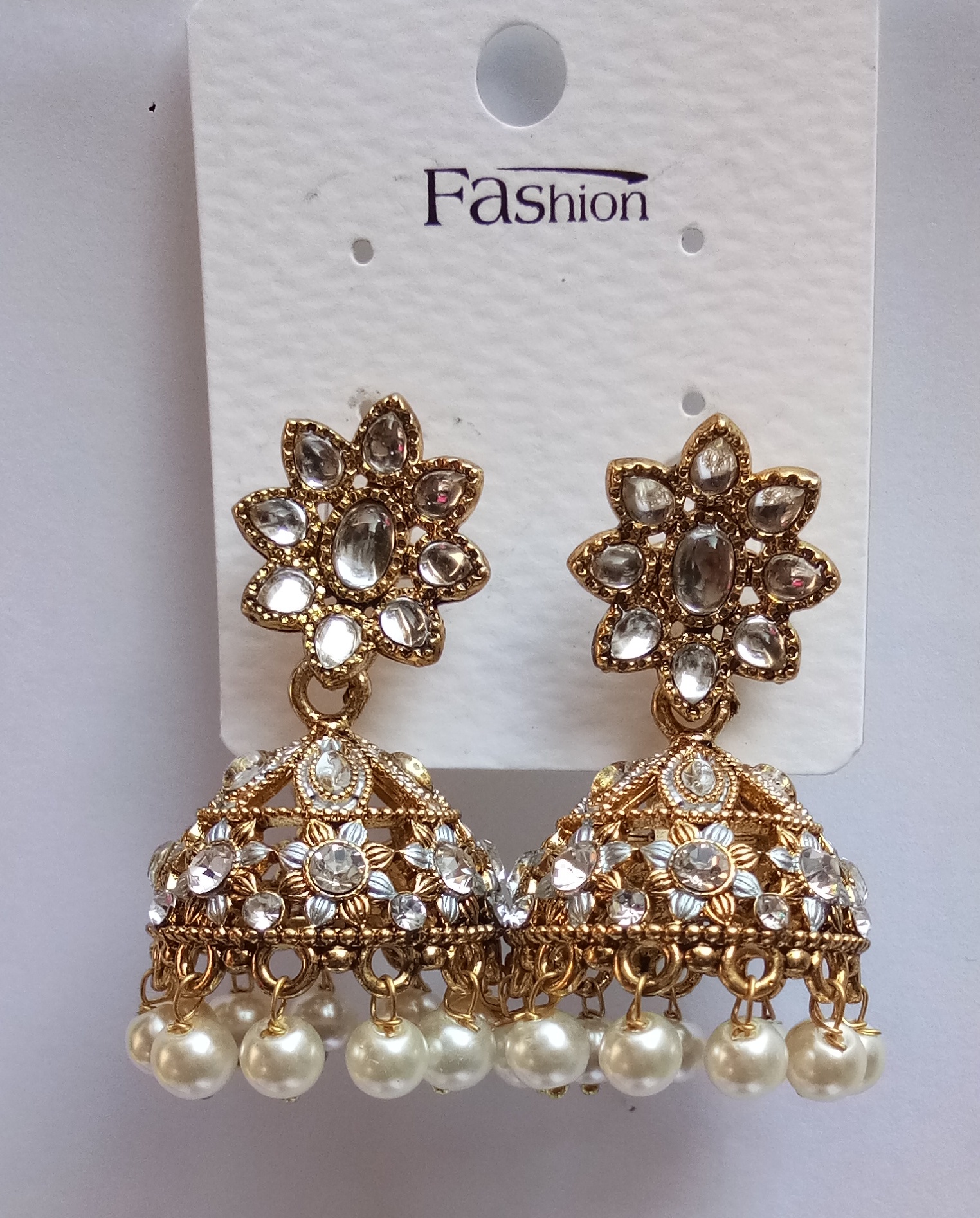 NEW ANT SILVER MEENA  JHUMKI 71482