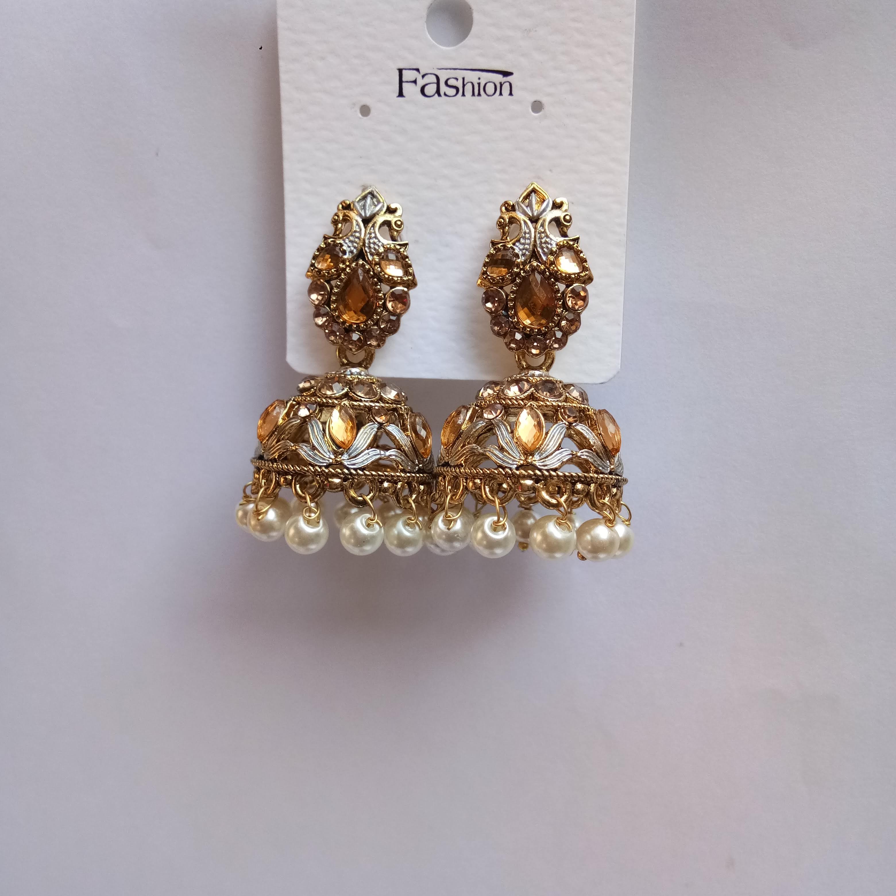 NEW ANT SILVER MEENA   JHUMKI 71483