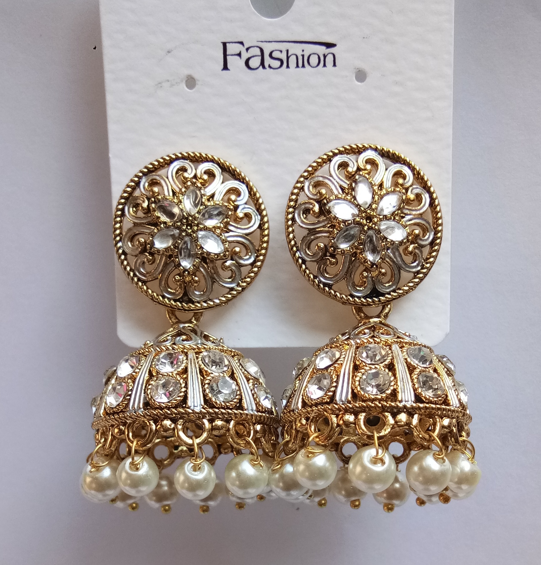 NEW ANT SILVER MEENA  JHUMKI 71488