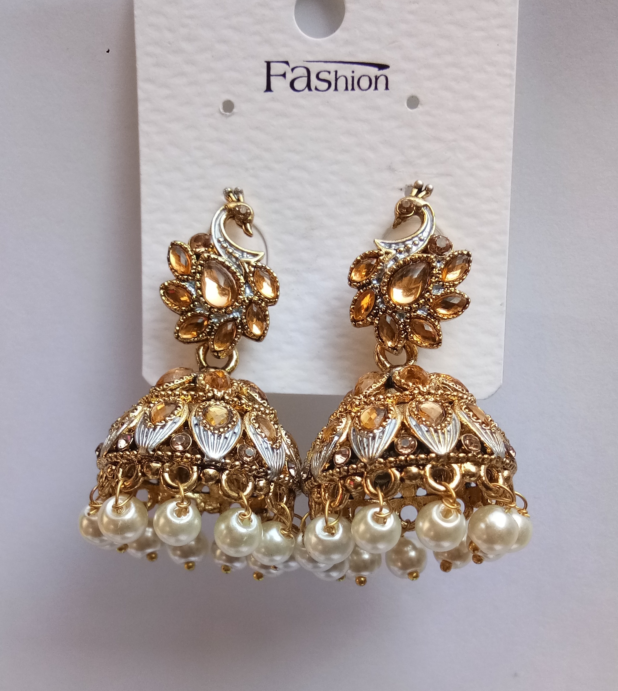 NEW ANT SILVER MEENA   JHUMKI 71489