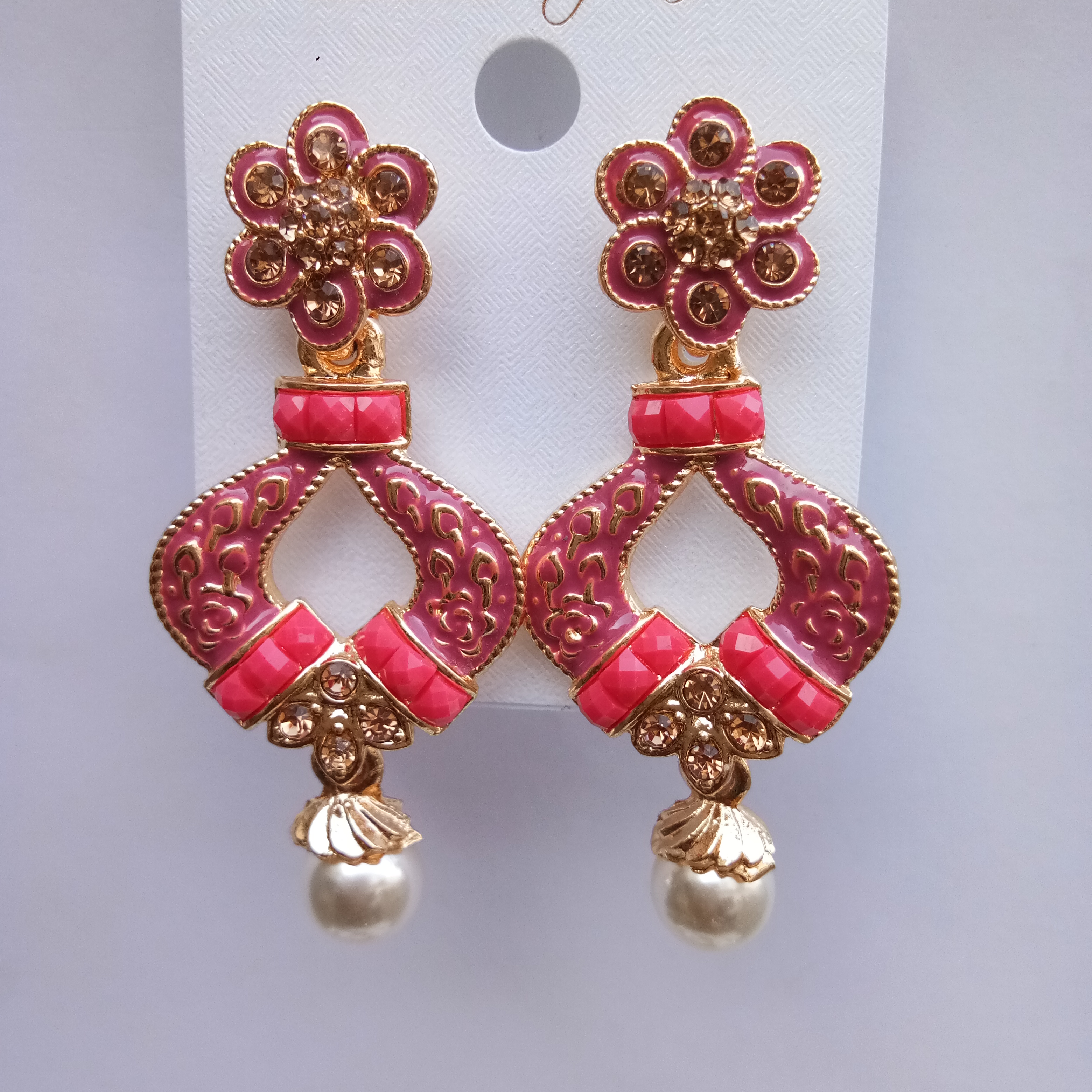 S RS 8667 DBL CLR EARRING 52886