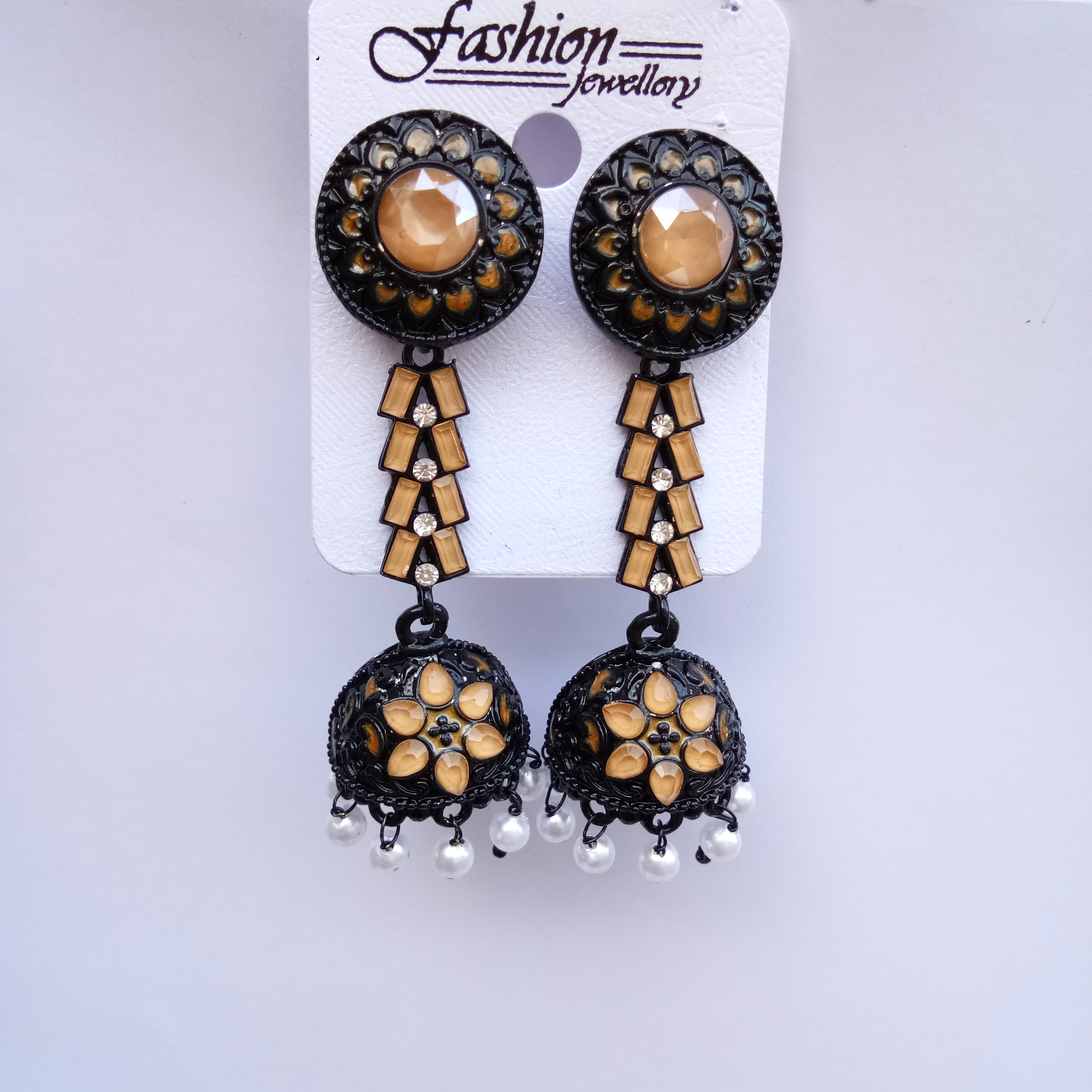 BLK DBL CLR JHUMKI 521564