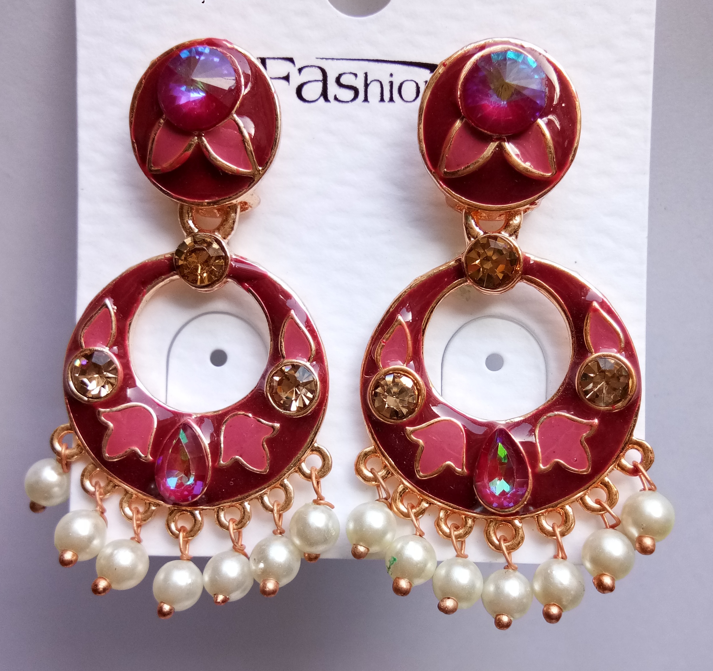 S RS 8667 DBL CLR EARRING 52941