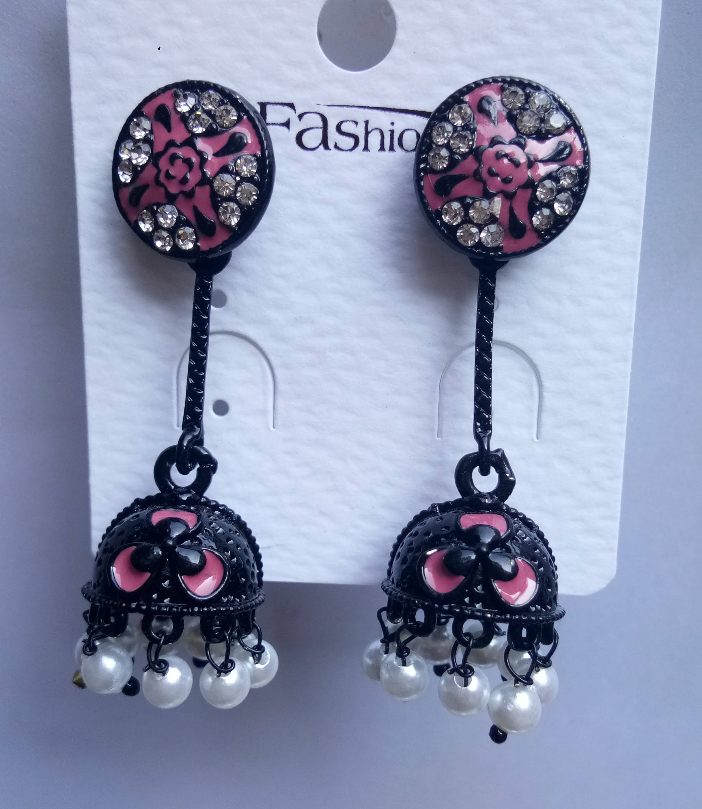 BLK DBL CLR DANDI JHUMKI 522519