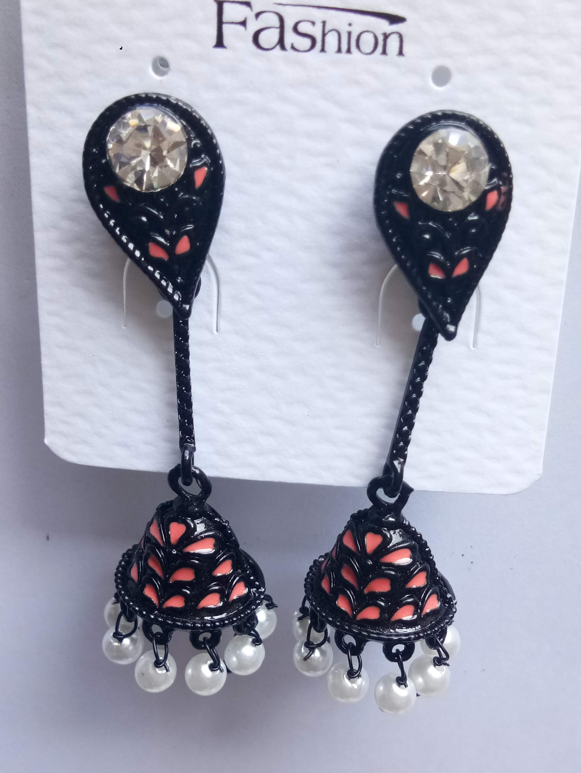 BLK DBL CLR DANDI JHUMKI 522511