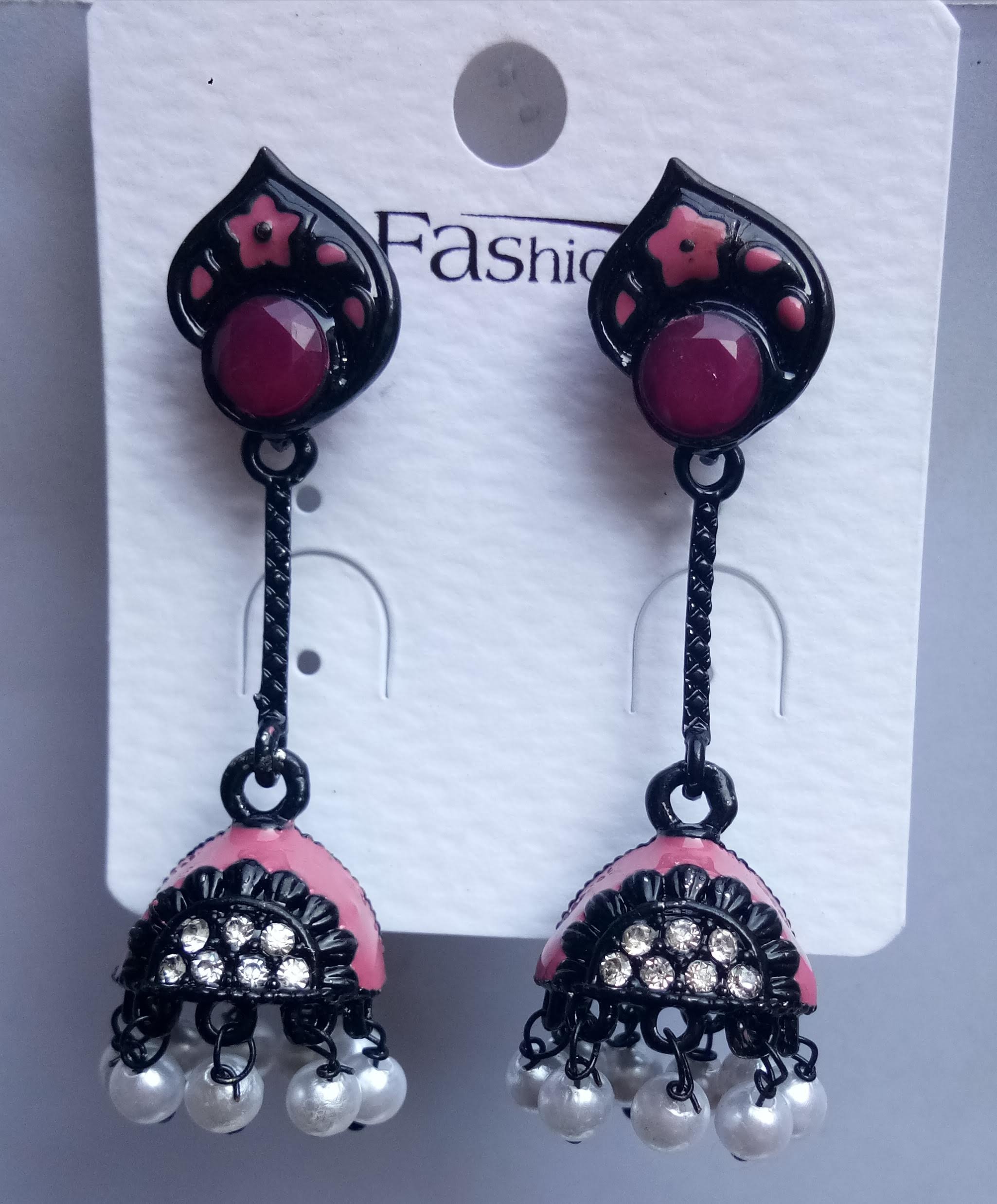 BLK 8667 DBL CLR DANDI  JHUMKI 522528