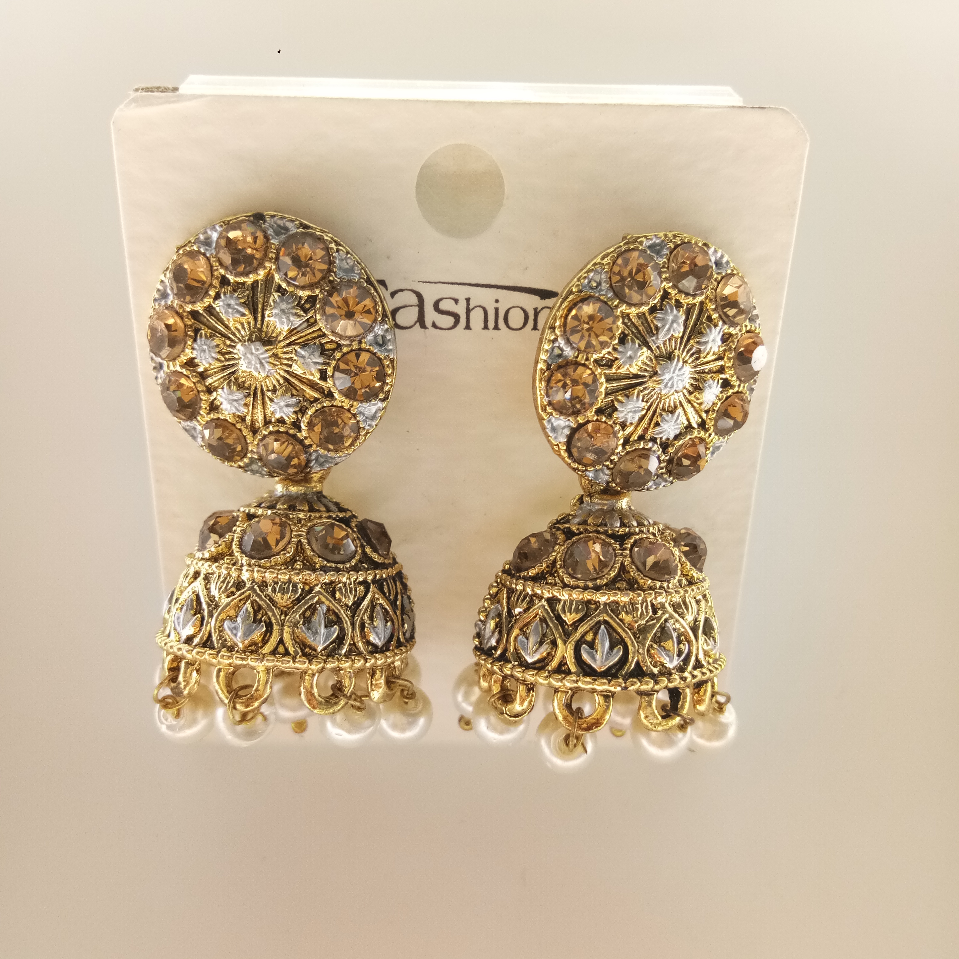 NEW ANT SILVER MEENA   JHUMKI 522332