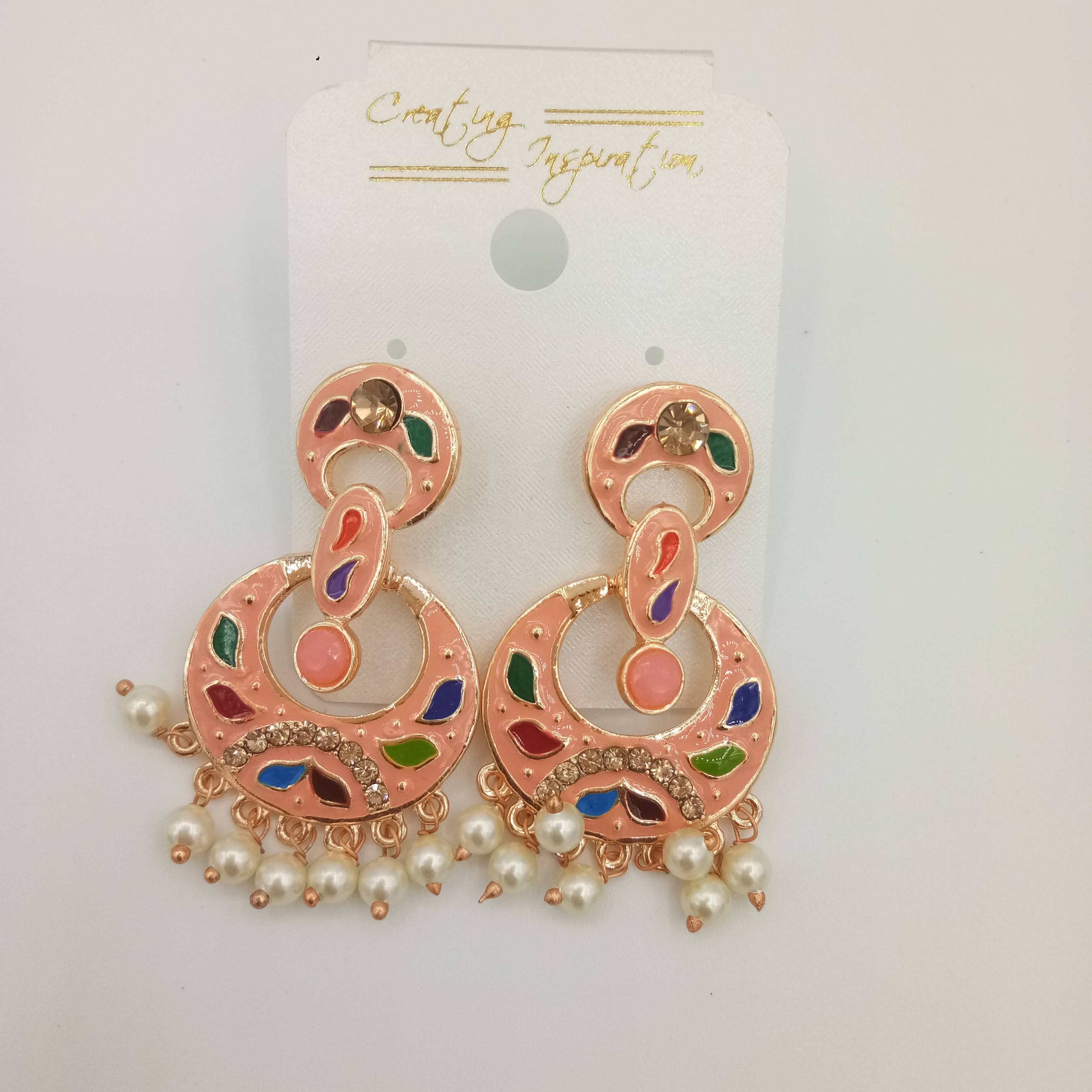 ROSE  ASVI  MULTI  CLR EARRING 52952