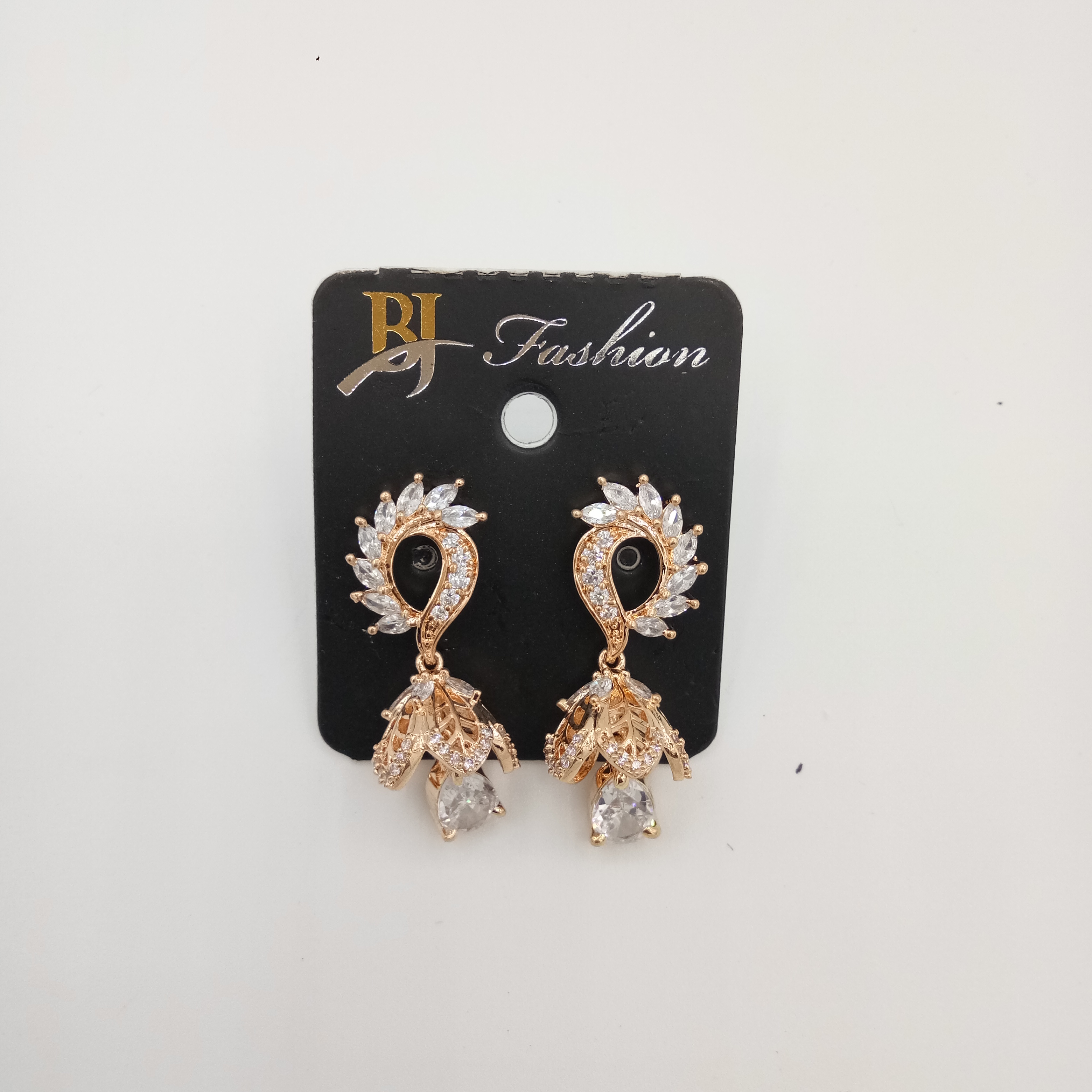 AD ROSE WHITE JHUMKI - 21263