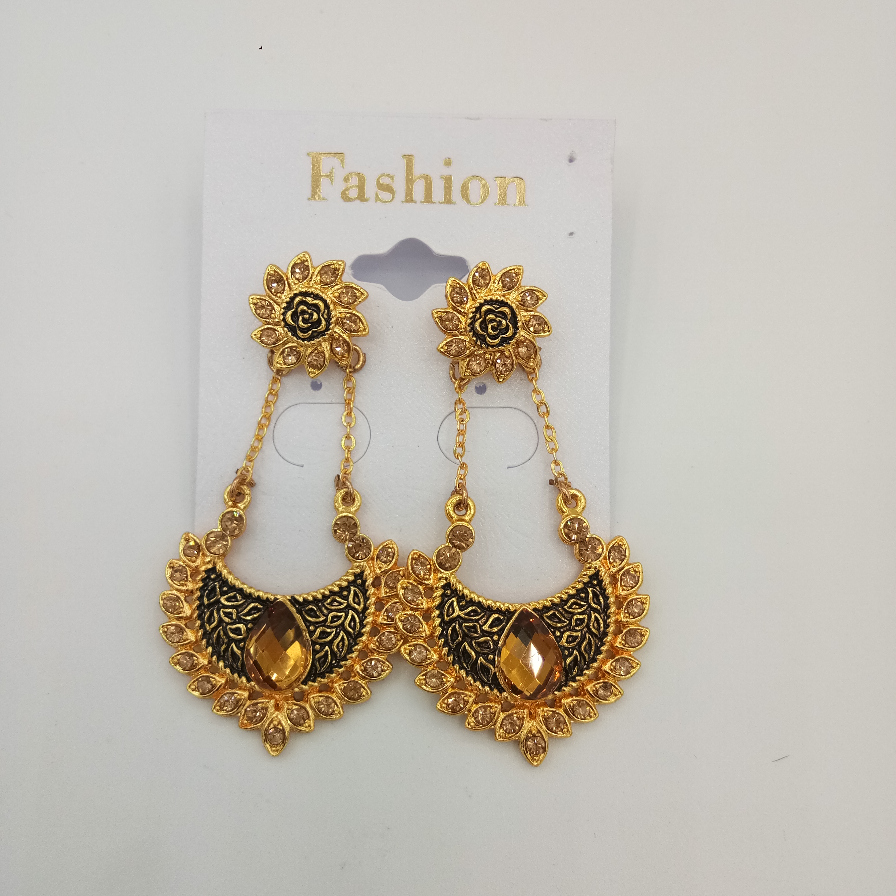 L GOLD ANT + LCT EARRINGS - 52720