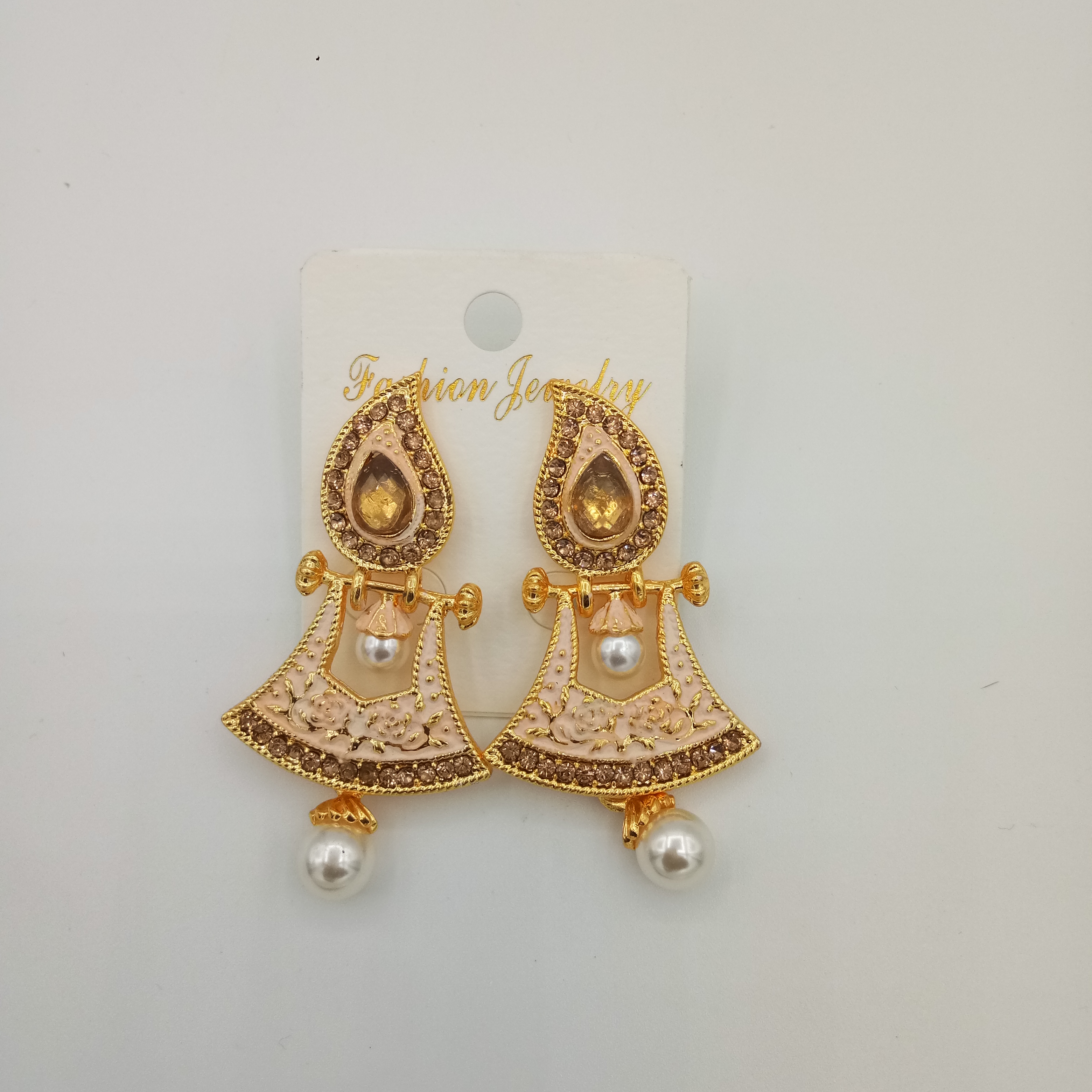 L GOLD MINT MEENA EARRINGS - 52632