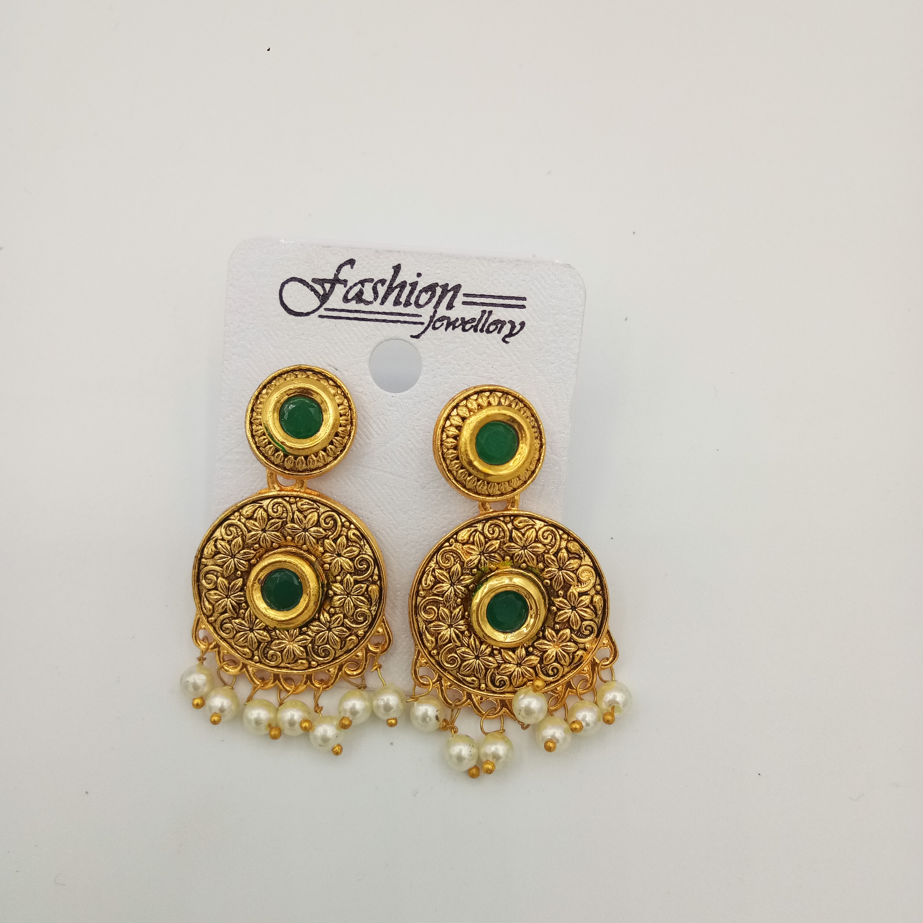 L GOLD ANT DABBI EARRINGS - 521090