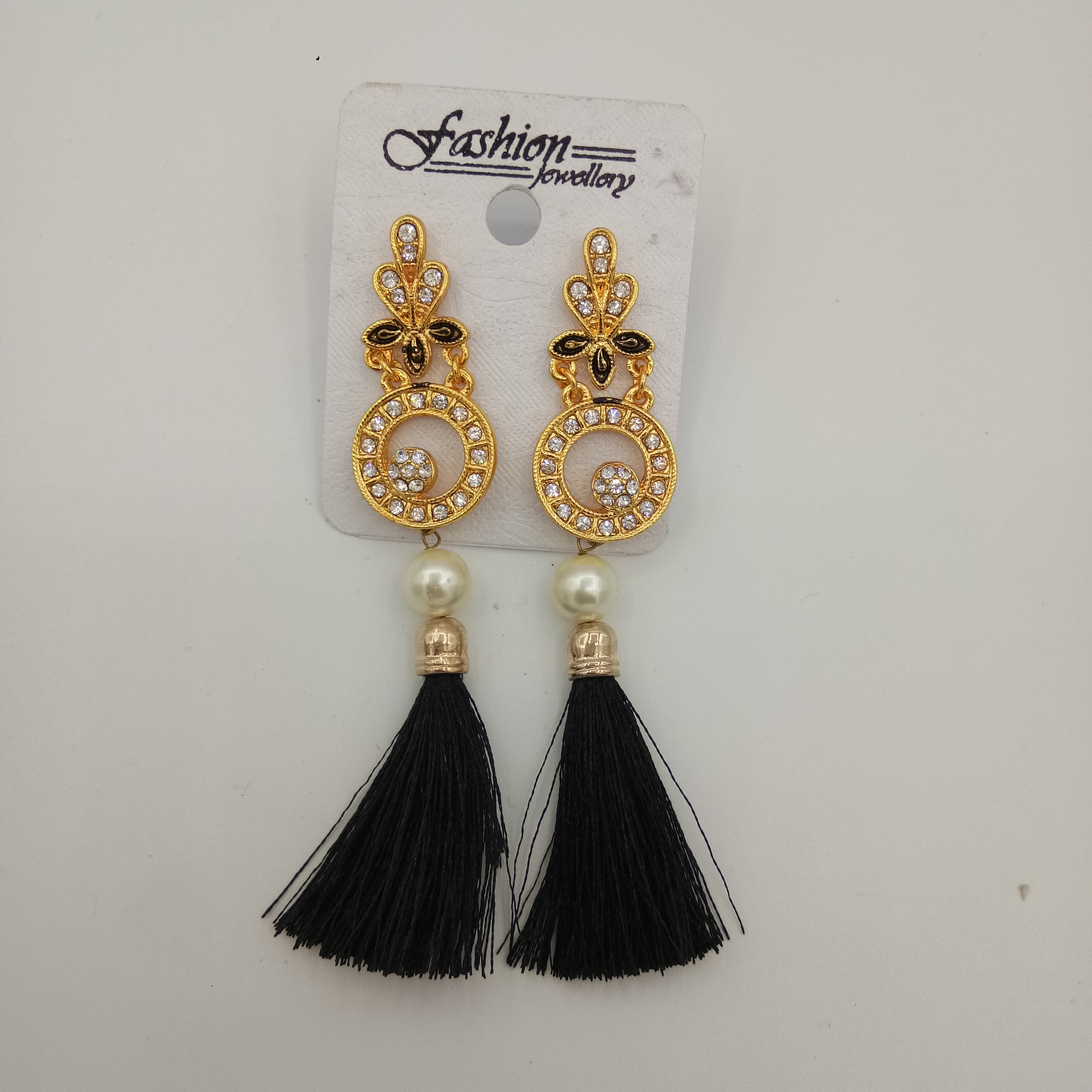 L GOLD ANT + PHUNDA EARRINGS - 52717