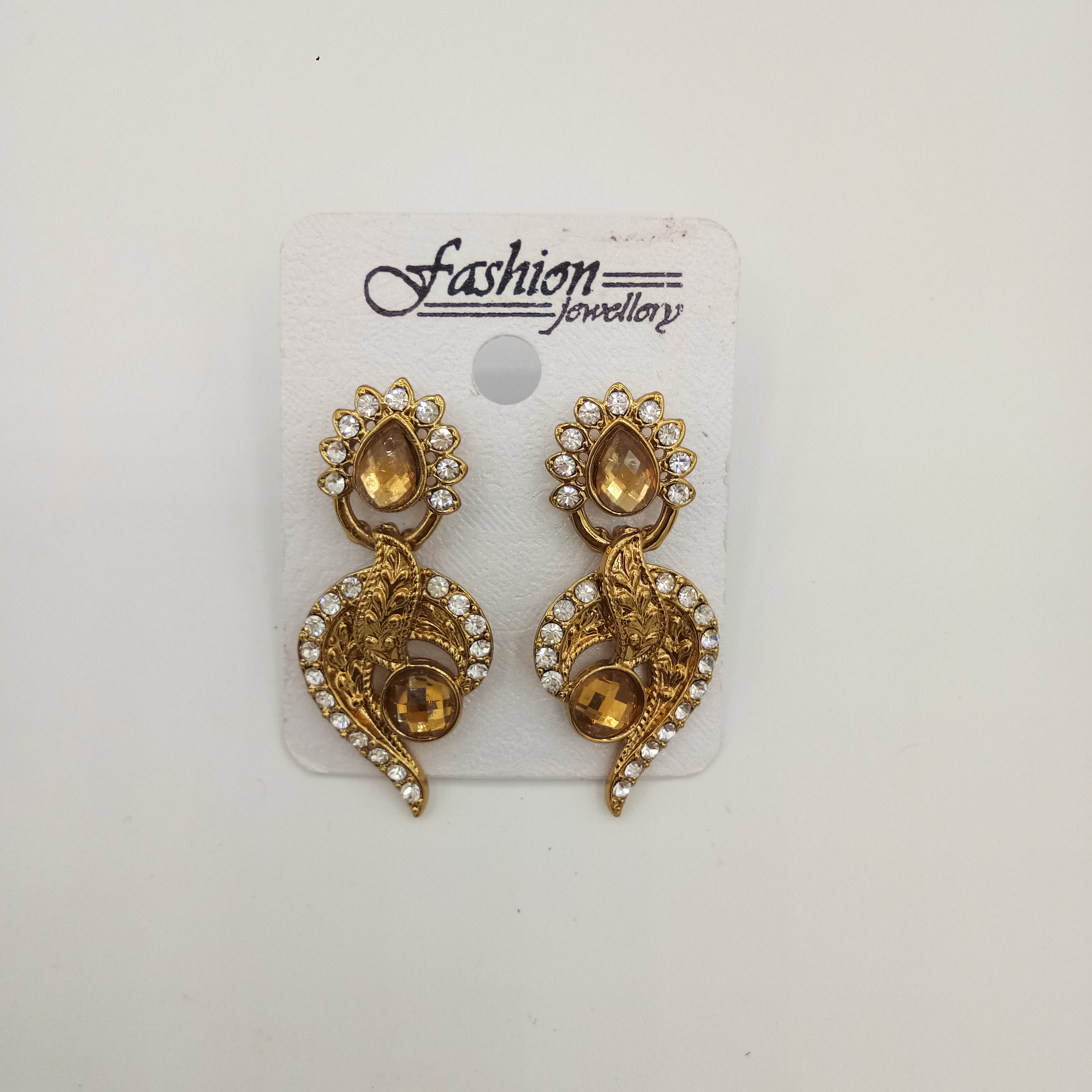 MEHNDI ANT WT STN EARRINGS - 52934