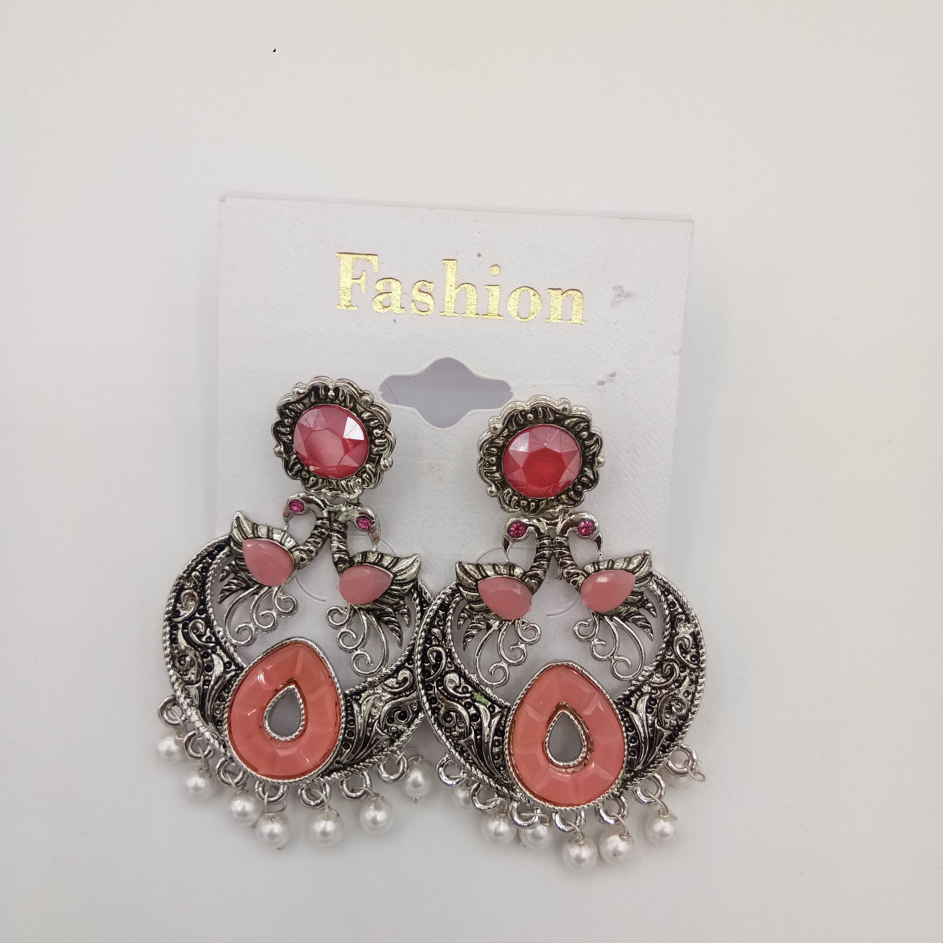 RODIUM ANT EARRINGS - 521661