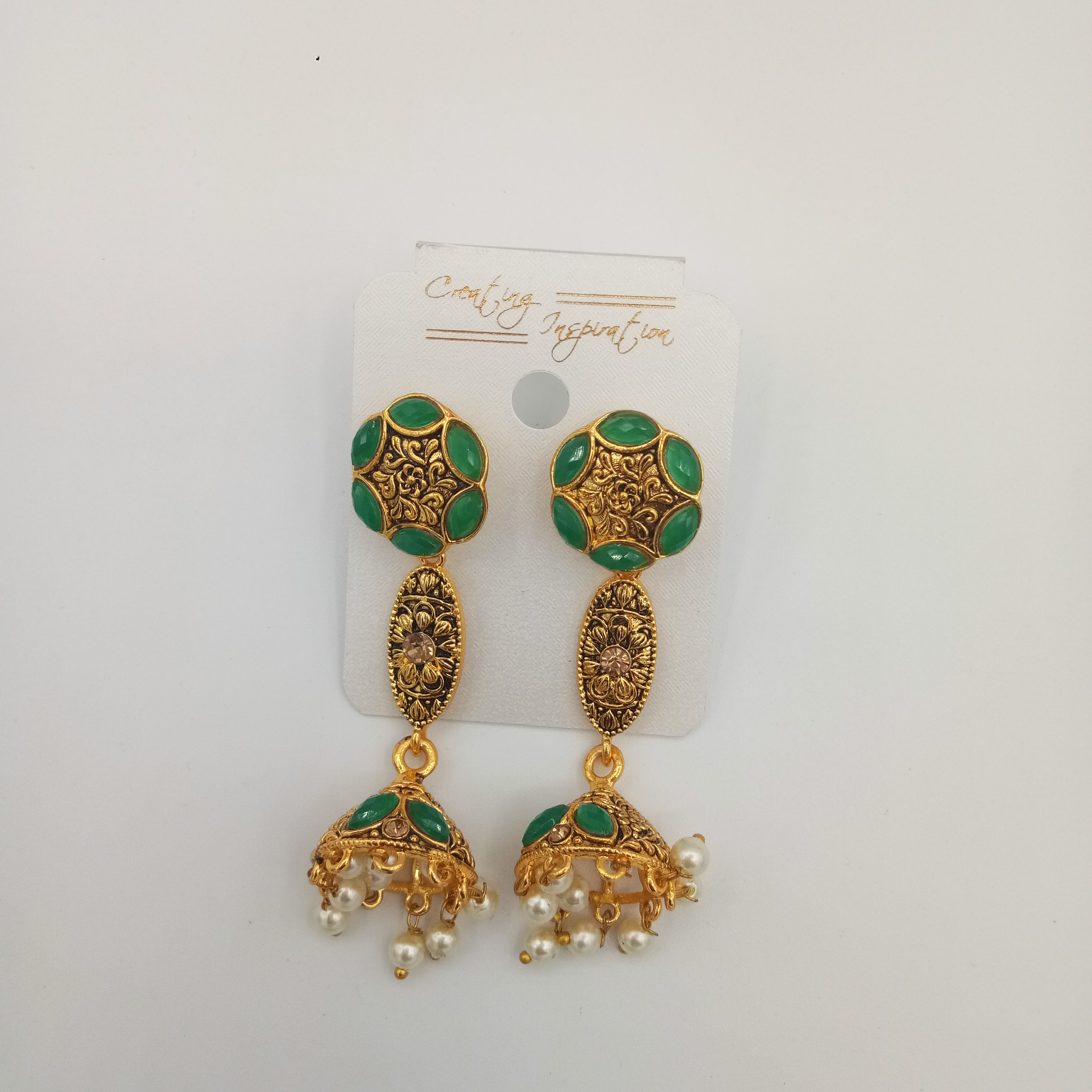 Gold hot sale dandi jhumki