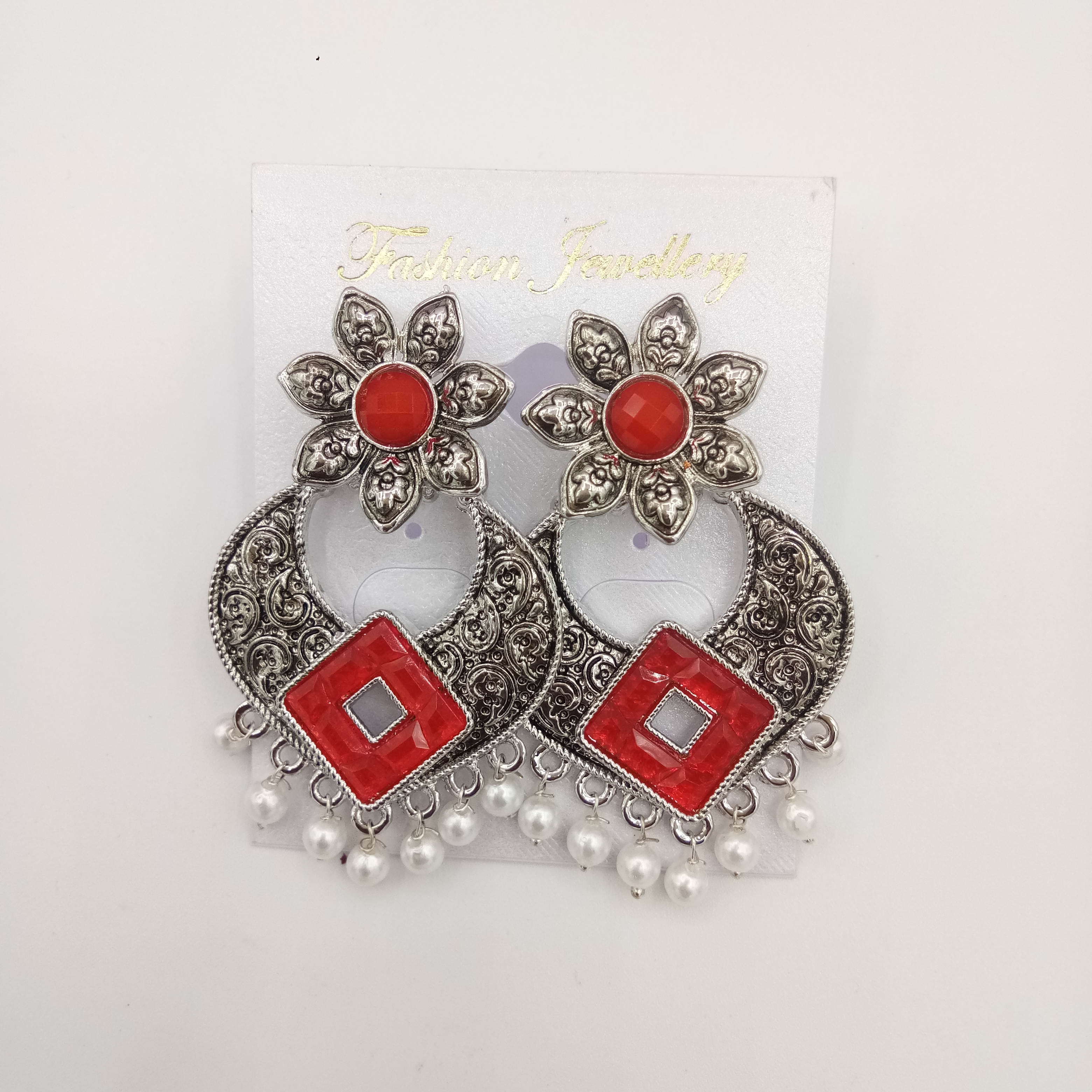 RODIUM ANT EARRINGS - 521667