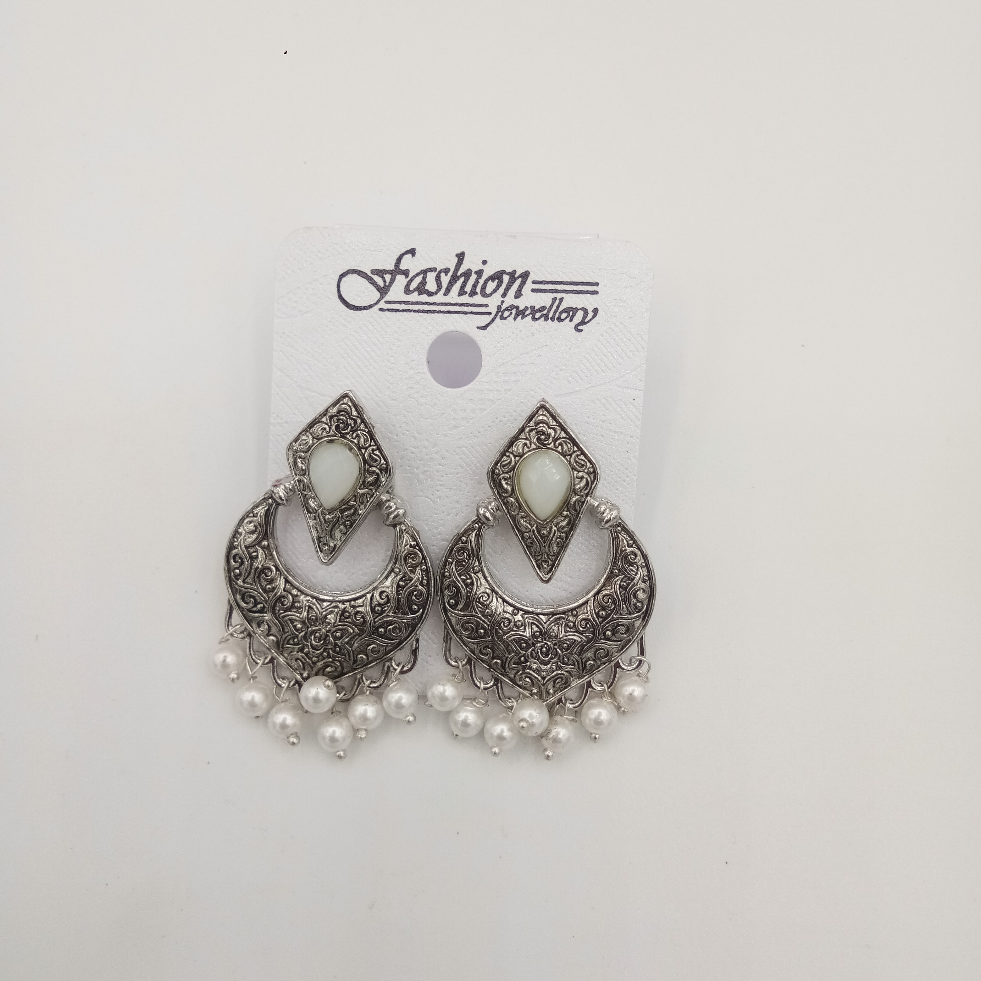 RODIUM ANT EARRINGS - 521093