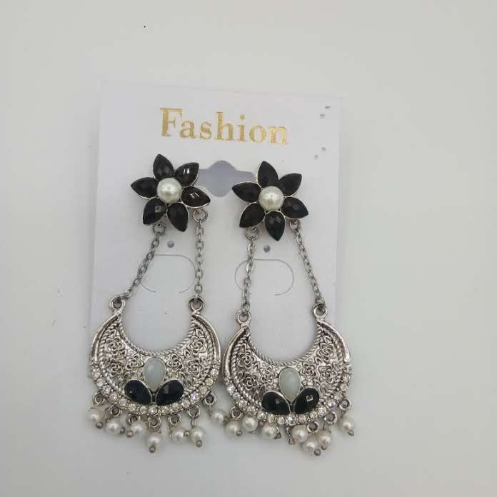 SILVER ANT EARRINGS - 52731