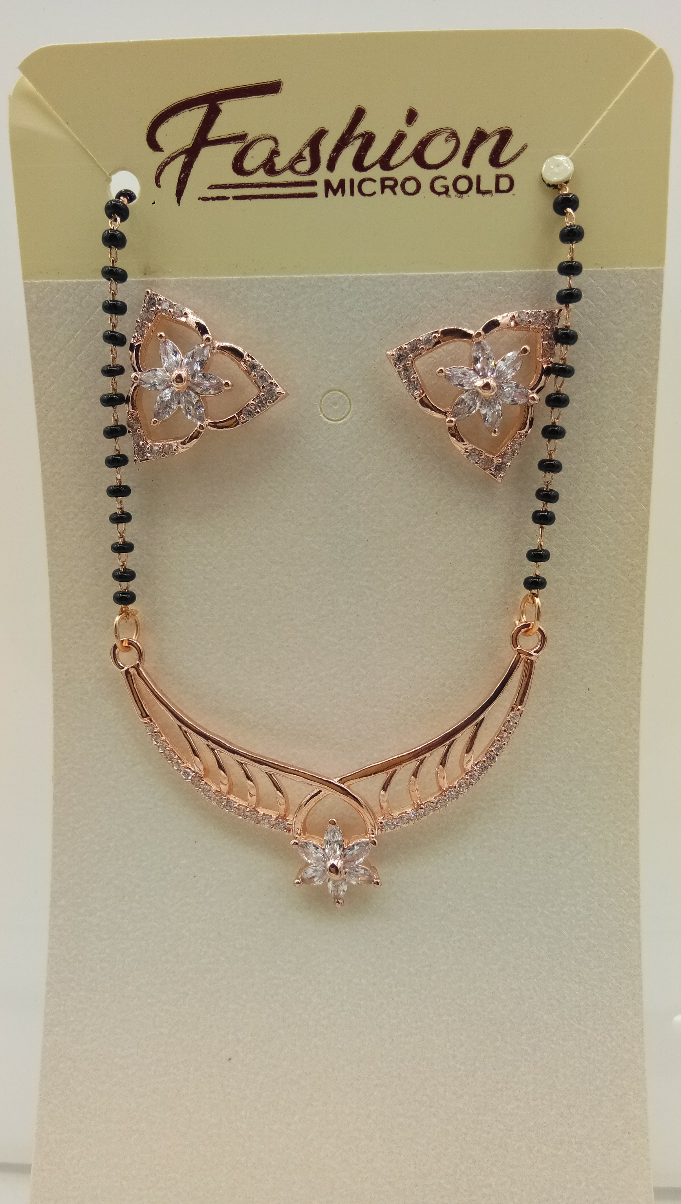 AD PINK GOLD TANMANIYA WITH CHAIN - 72184