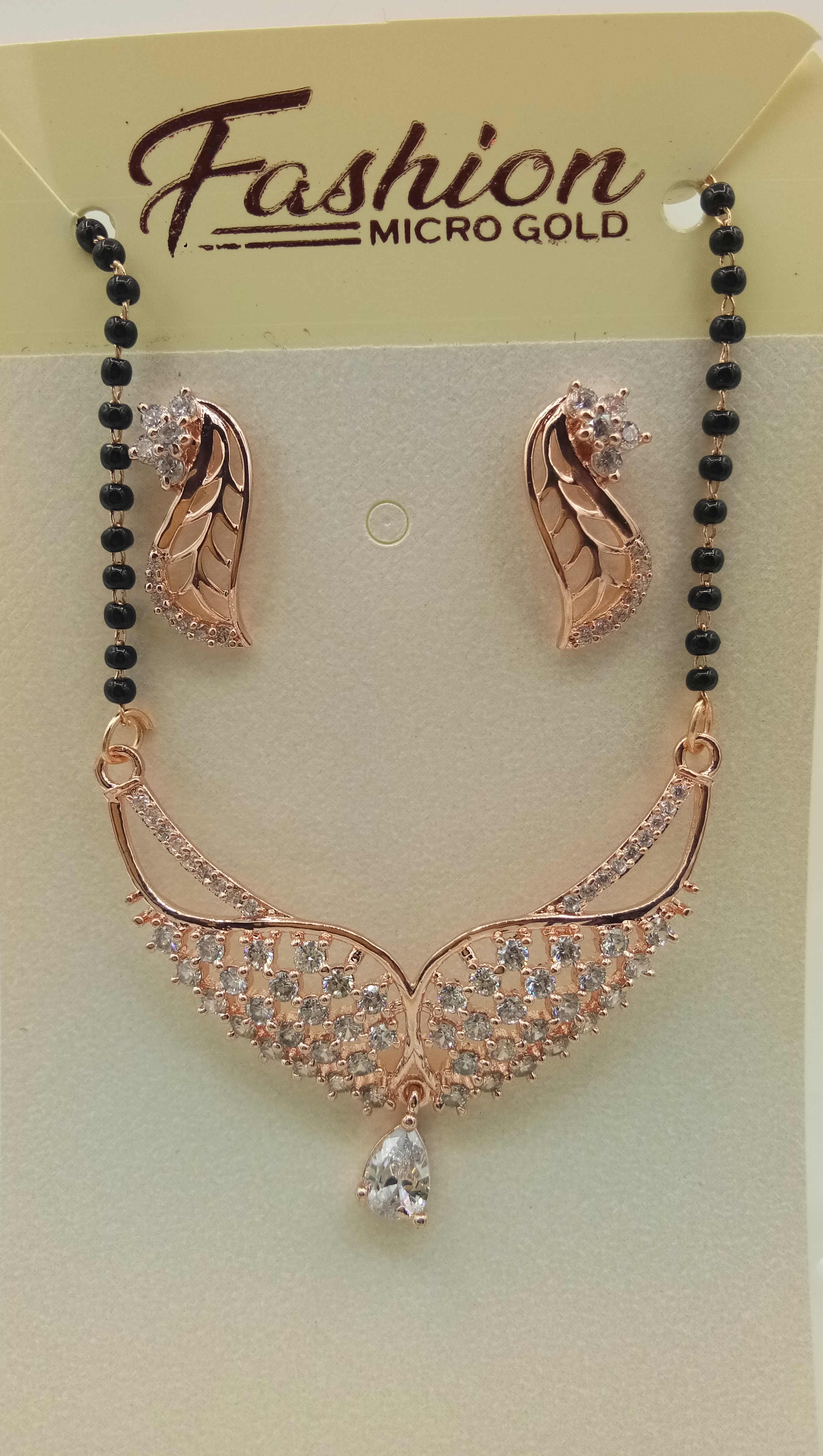 AD PINK GOLD TANMANIYA WITH CHAIN - 72185