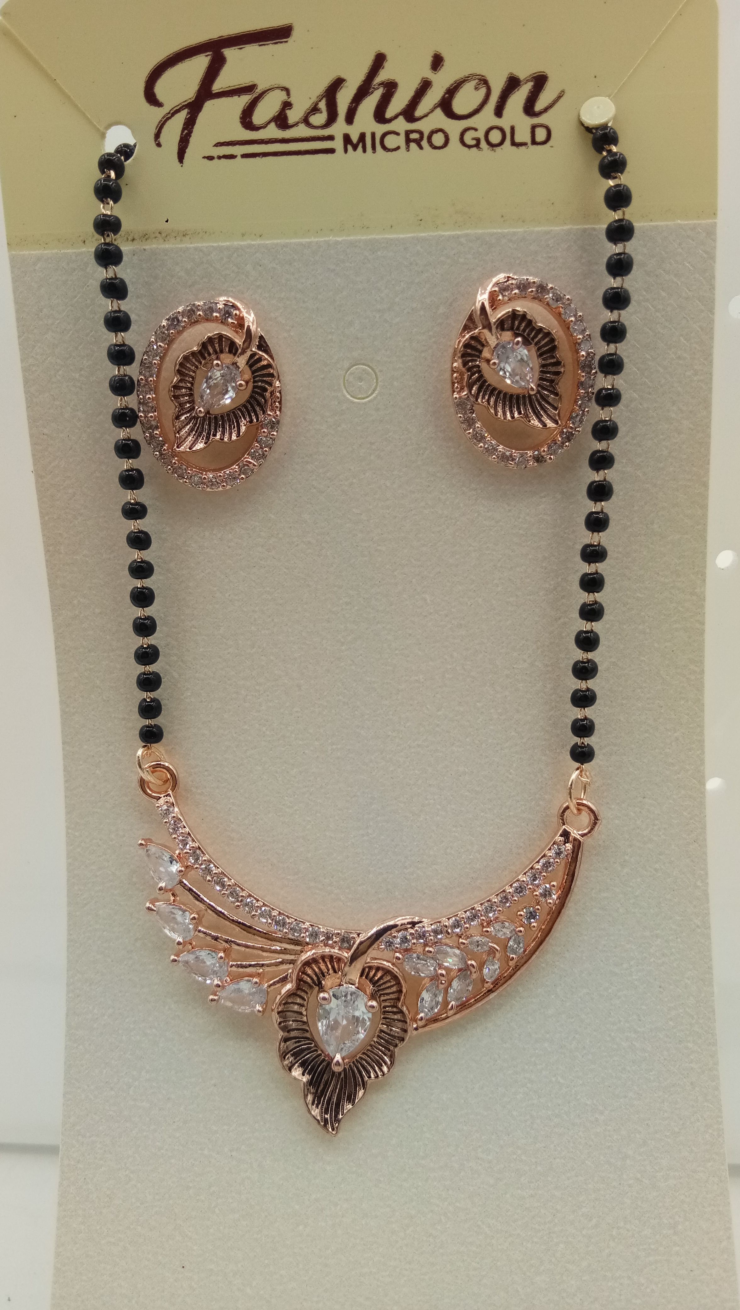 AD PINK GOLD TANMANIYA WITH CHAIN - 72152