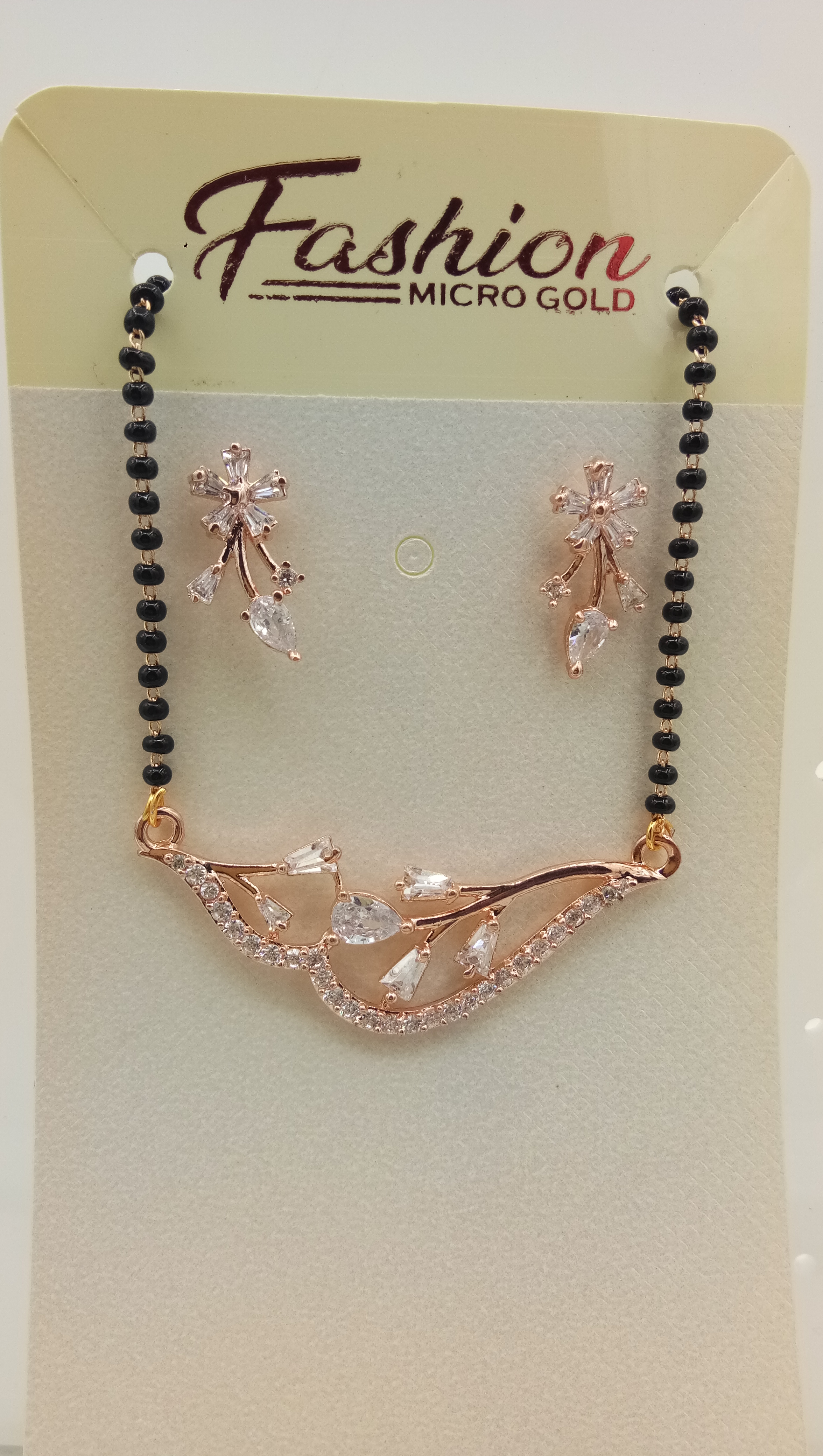 AD PINK GOLD TANMANIYA WITH CHAIN - 72143