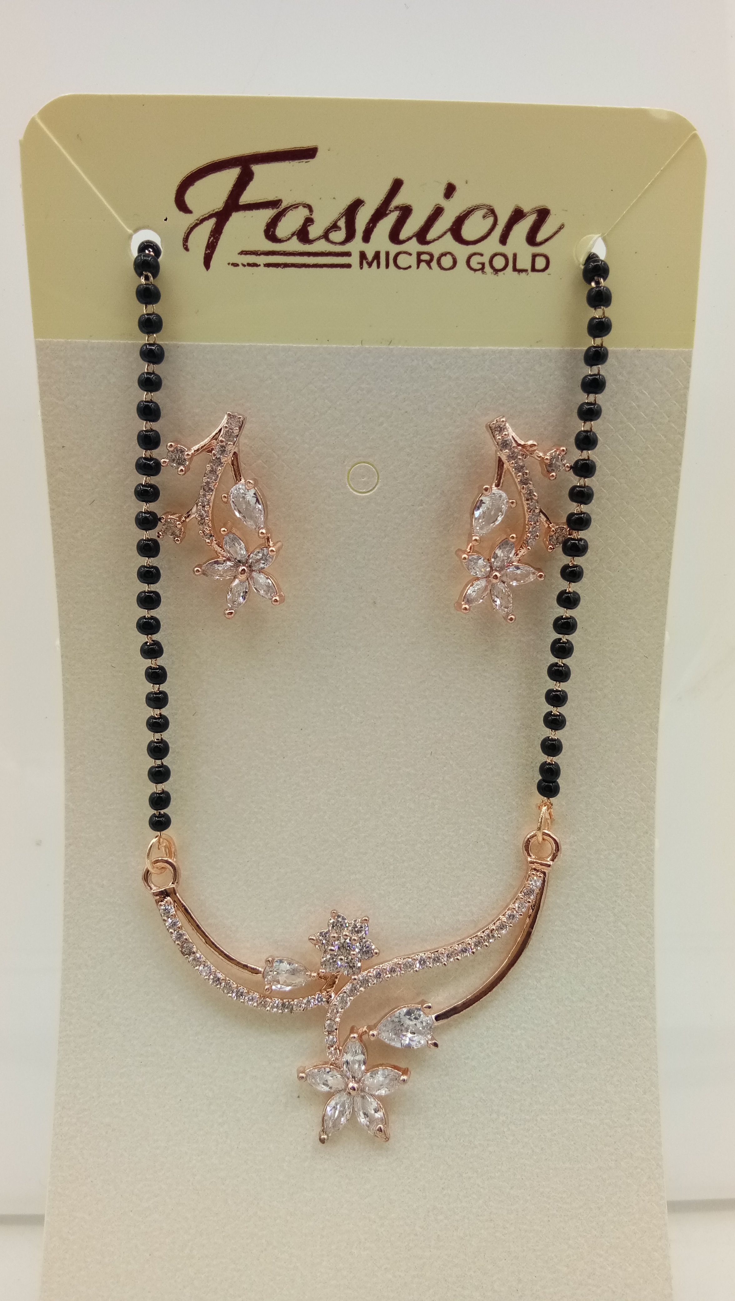 AD PINK GOLD TANMANIYA WITH CHAIN - 72145