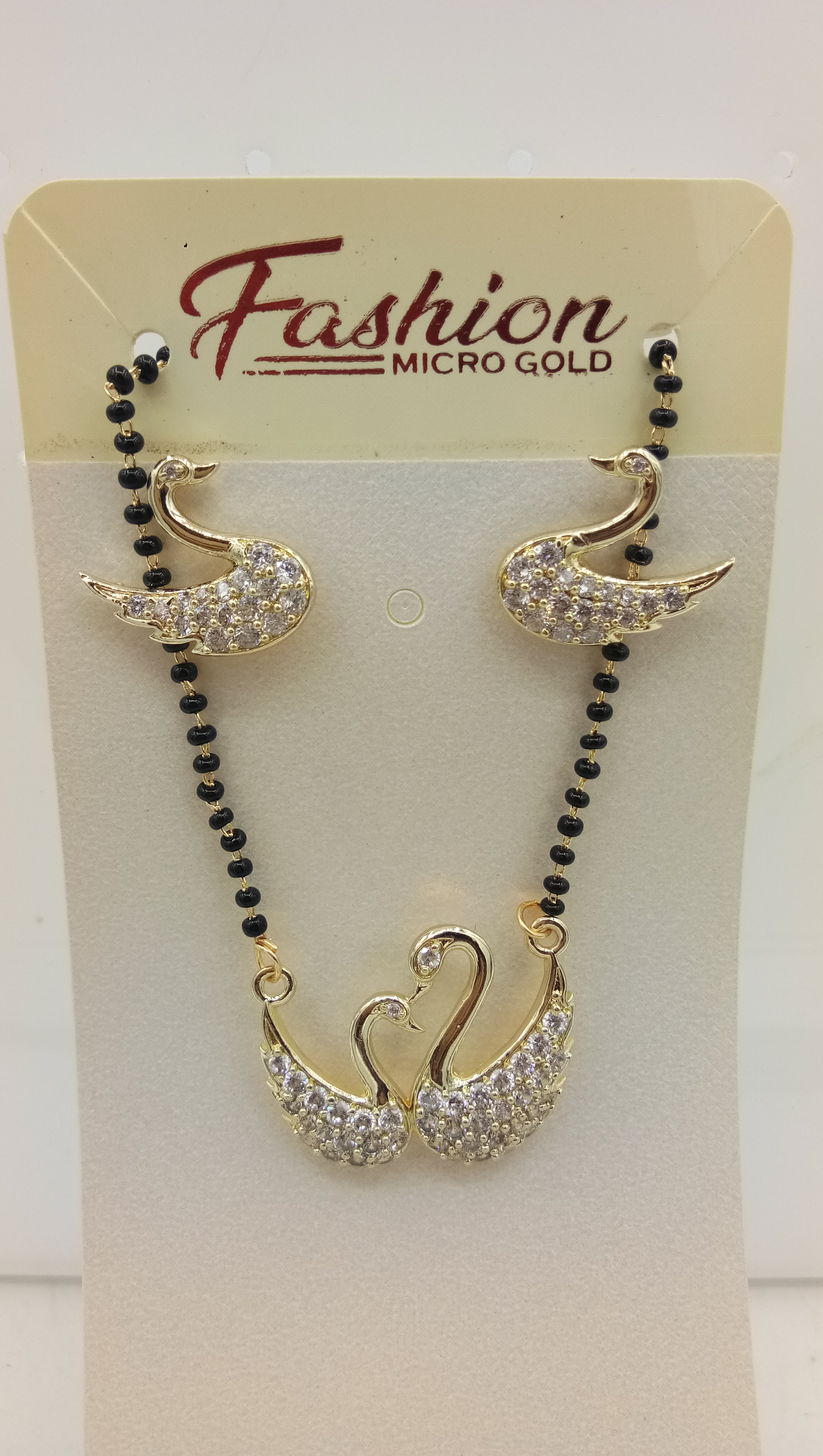YELLOW GOLD WHITE AD WITH CHAIN TANMANIYA - 72232