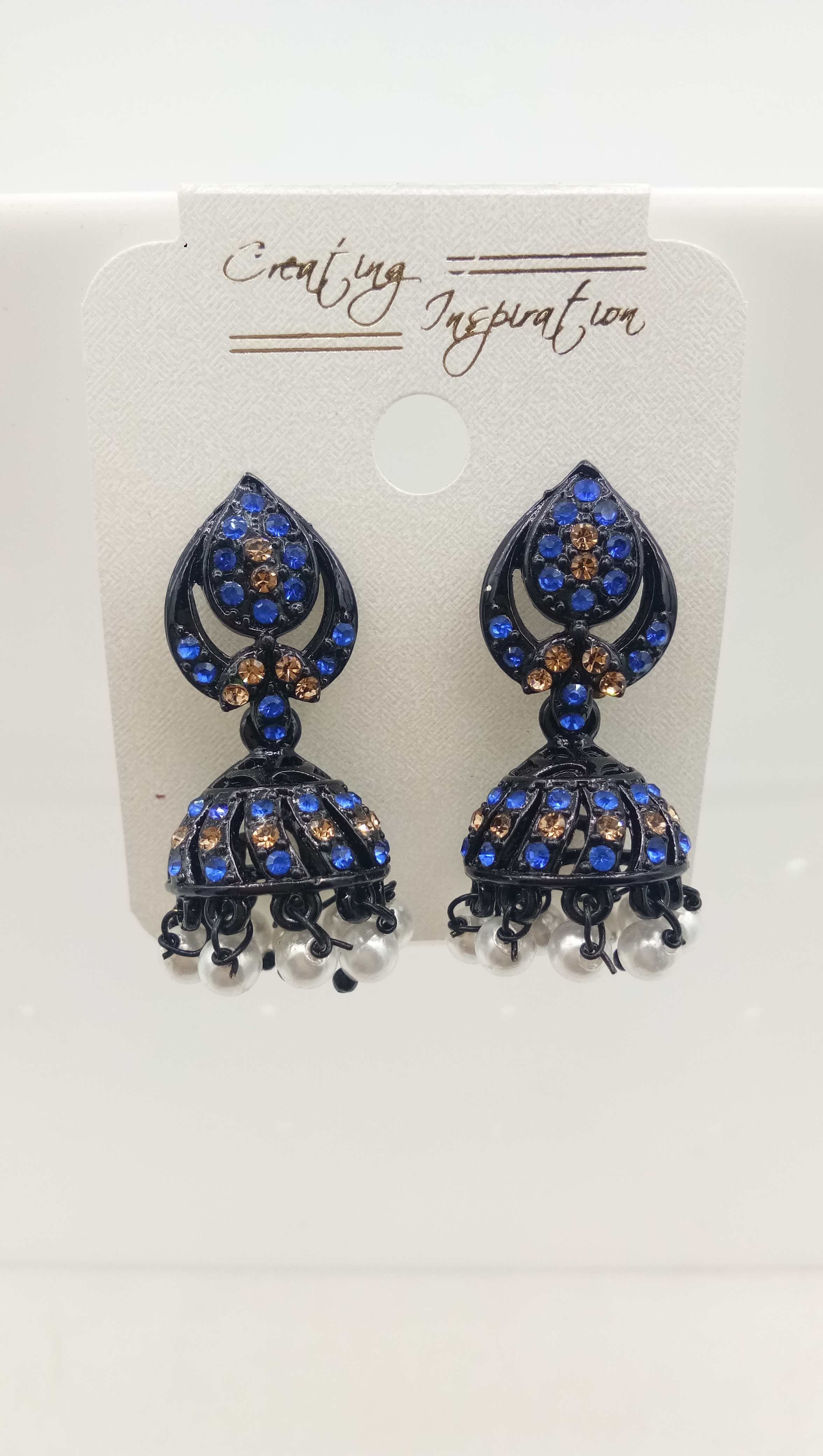 BLACK LCT + CR STONE JHUMKI -523018