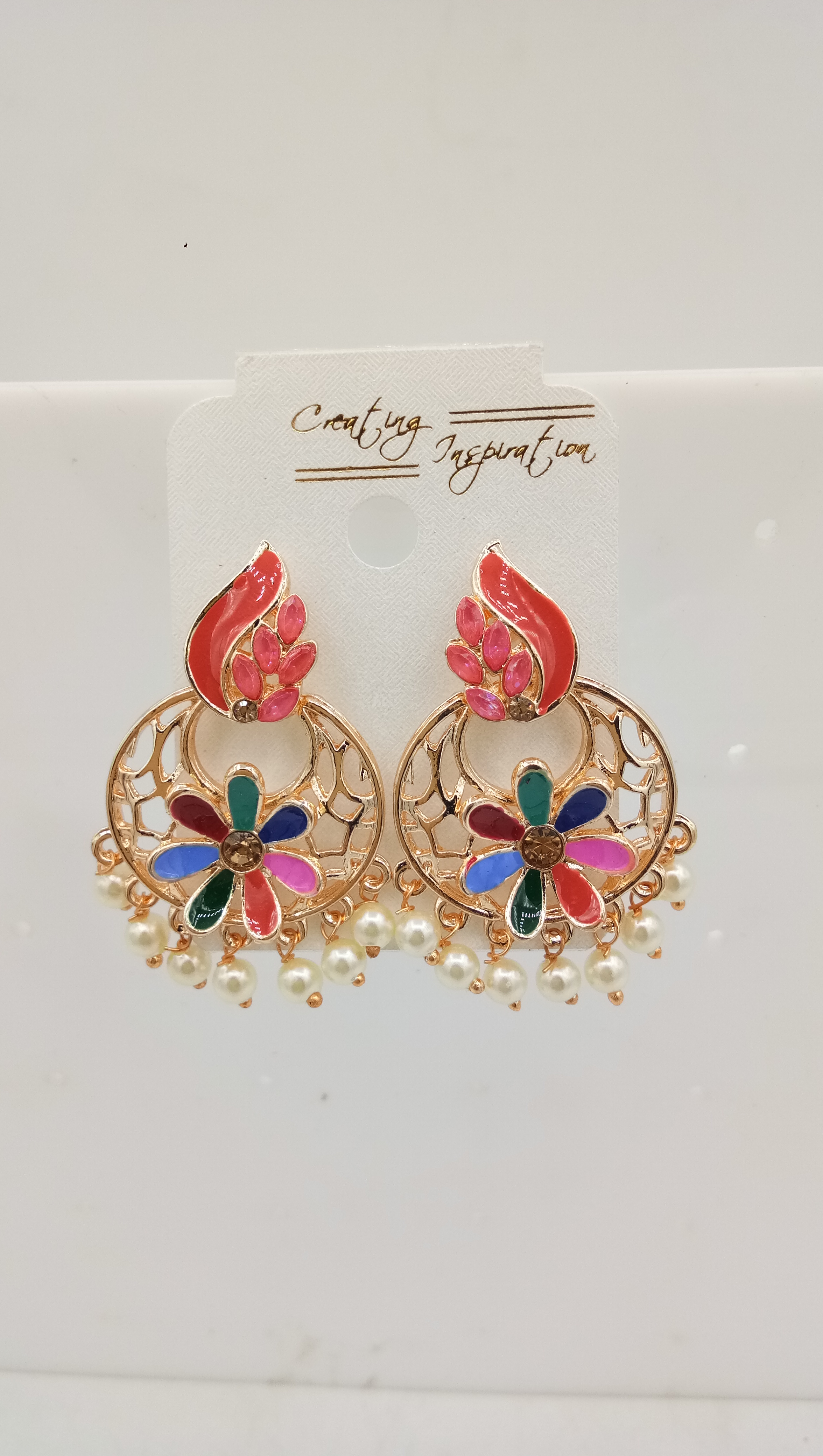 S ROSE MULTI MEENA ASSST EARRINGS - 522210